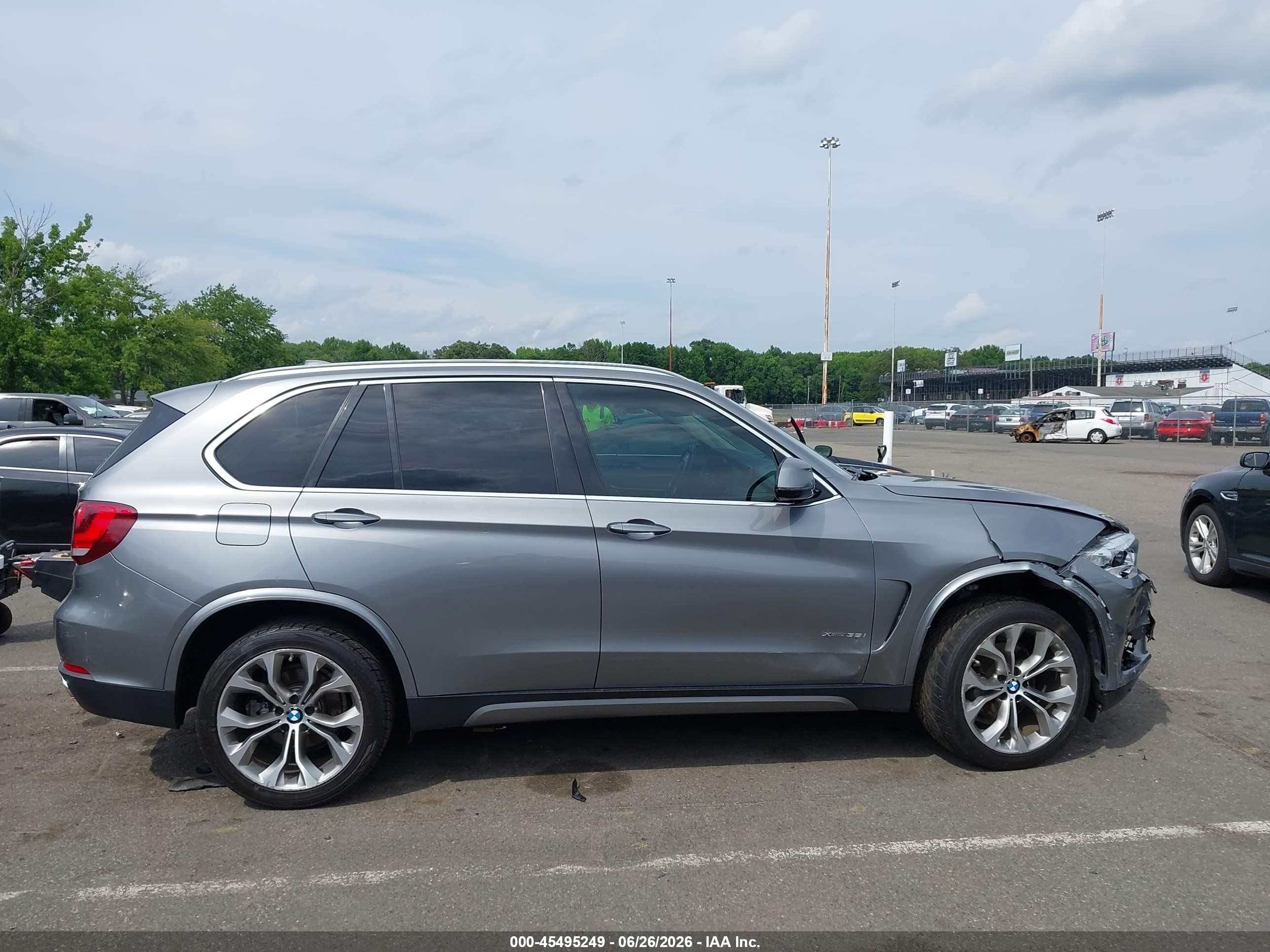 2015 Bmw X5 Xdrive35i Gray vin: 5UXKR0C56F0P10243