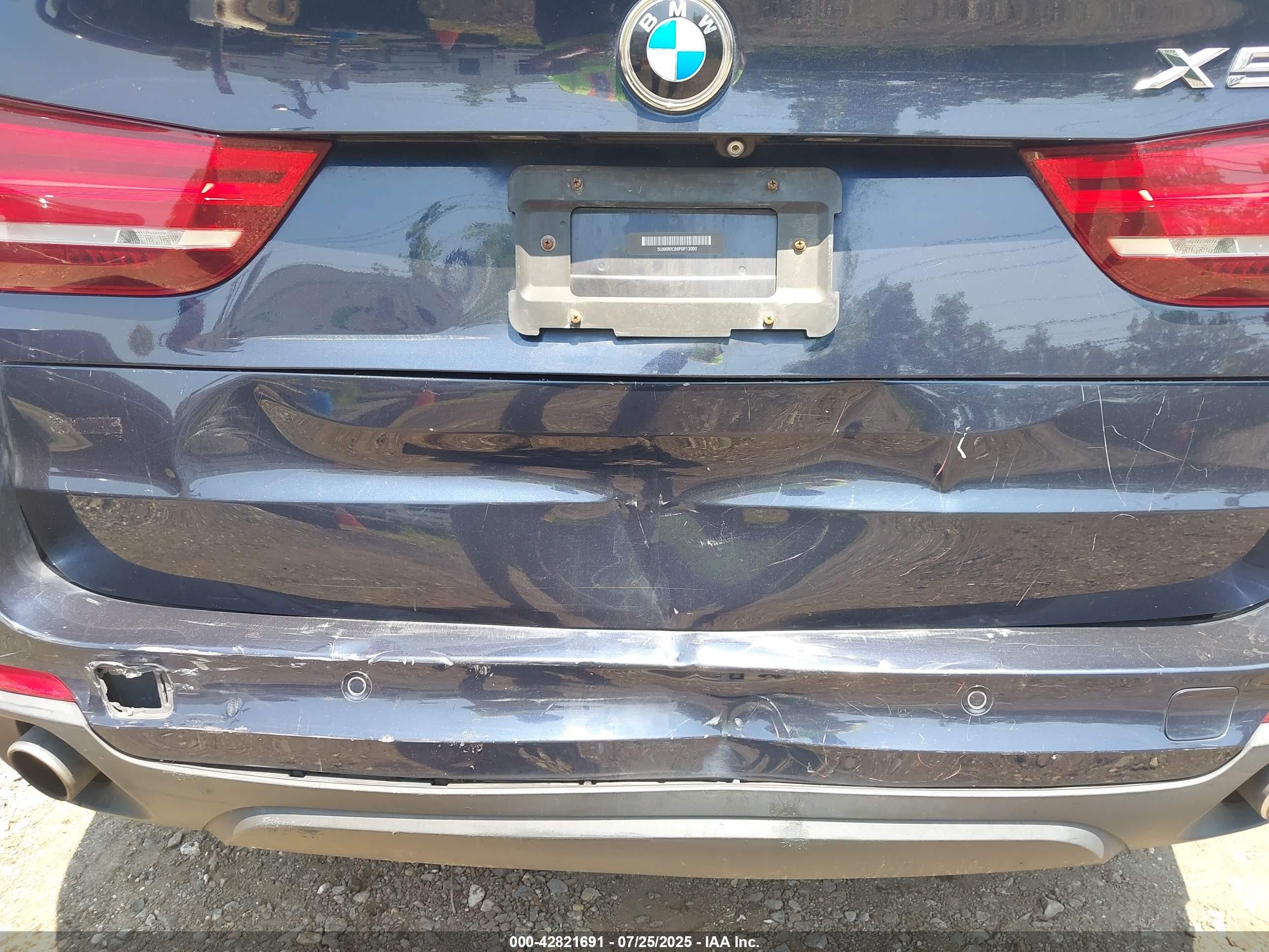 2015 Bmw X5 Xdrive35i Blue vin: 5UXKR0C56F0P13000