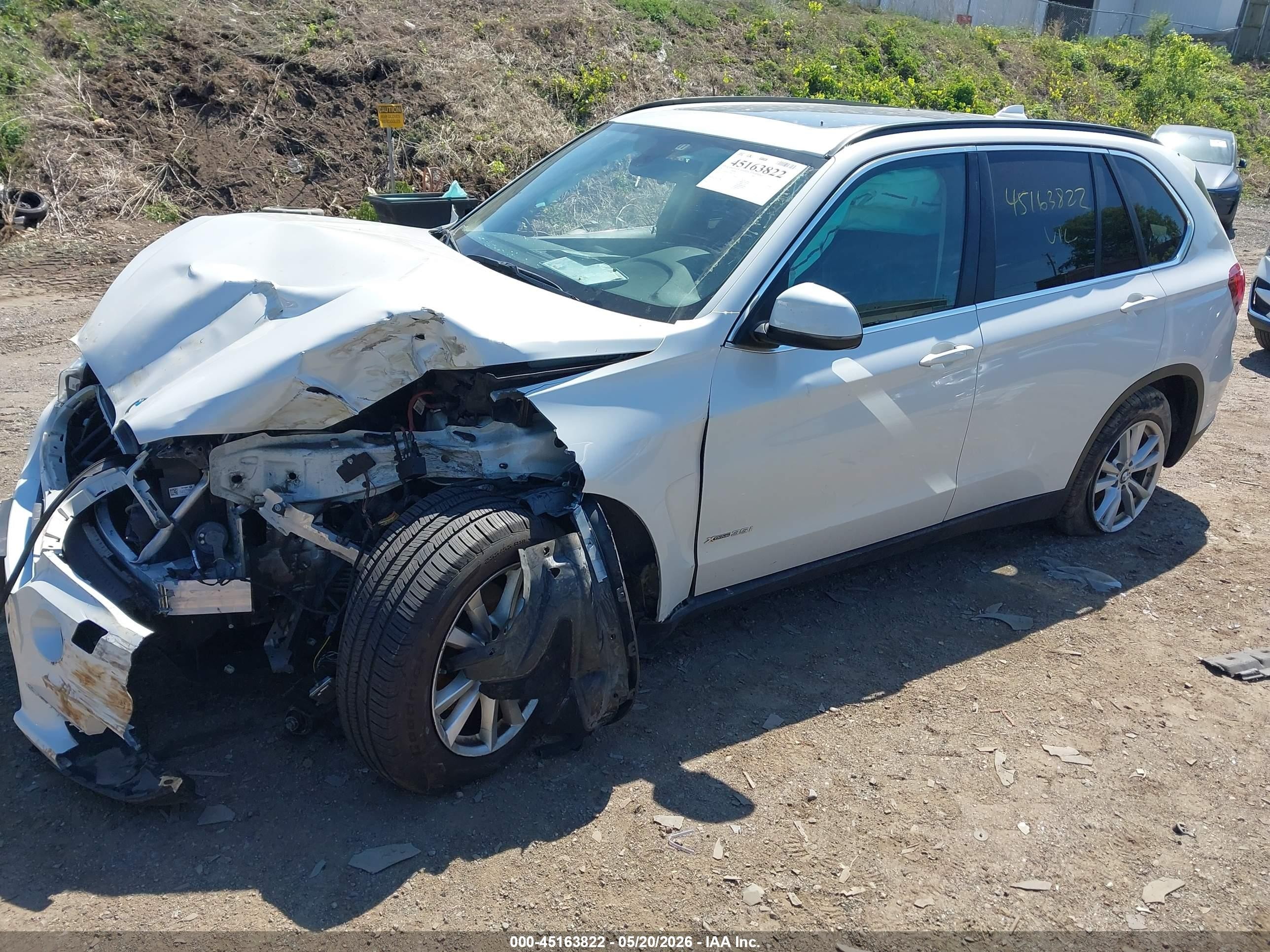 2015 Bmw X5 Xdrive35i White vin: 5UXKR0C57F0K52633
