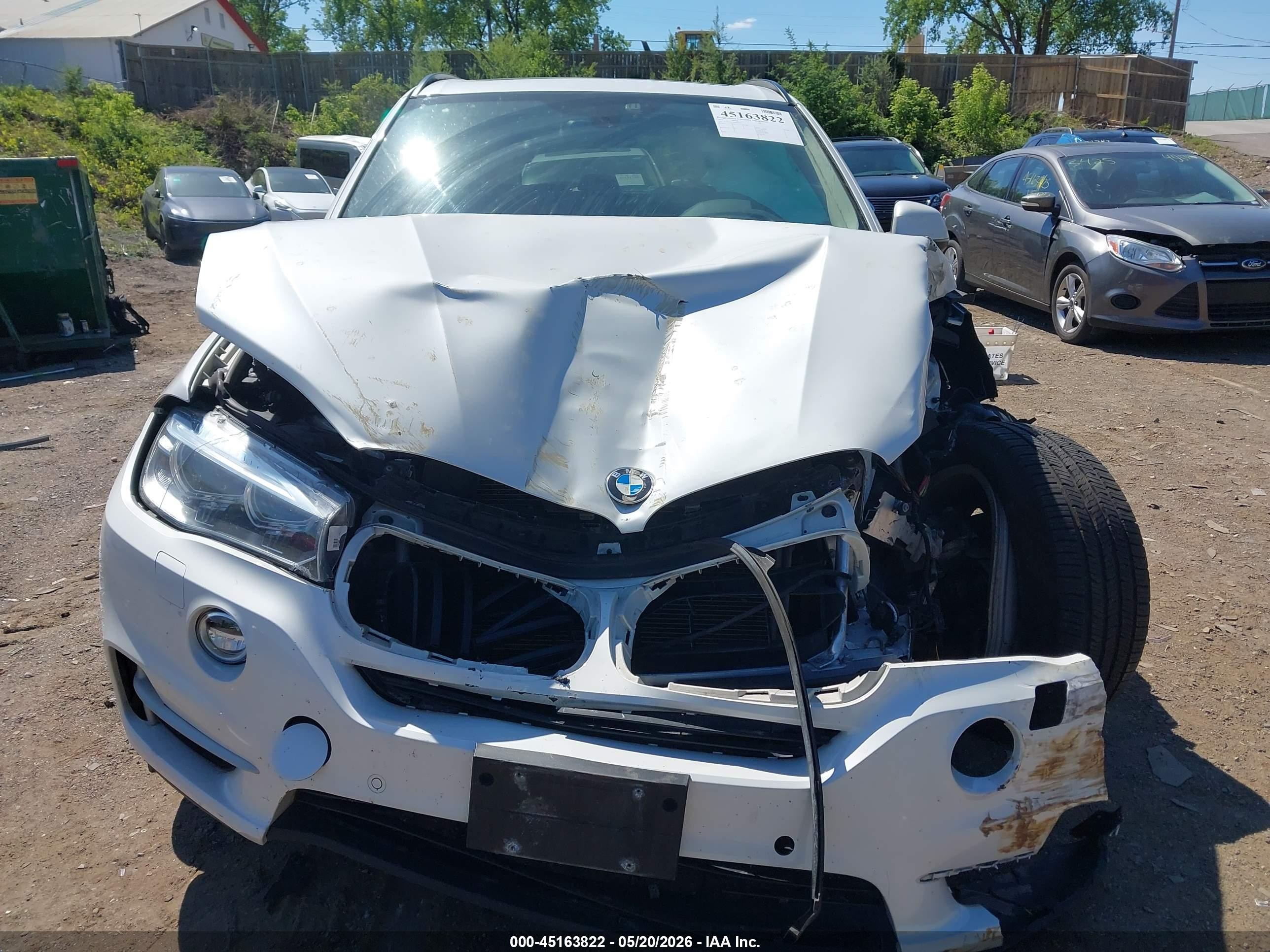 2015 Bmw X5 Xdrive35i White vin: 5UXKR0C57F0K52633