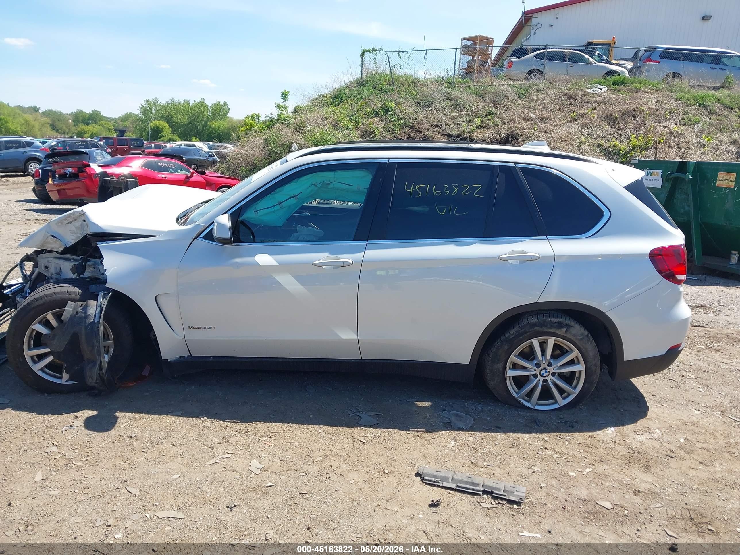 2015 Bmw X5 Xdrive35i White vin: 5UXKR0C57F0K52633