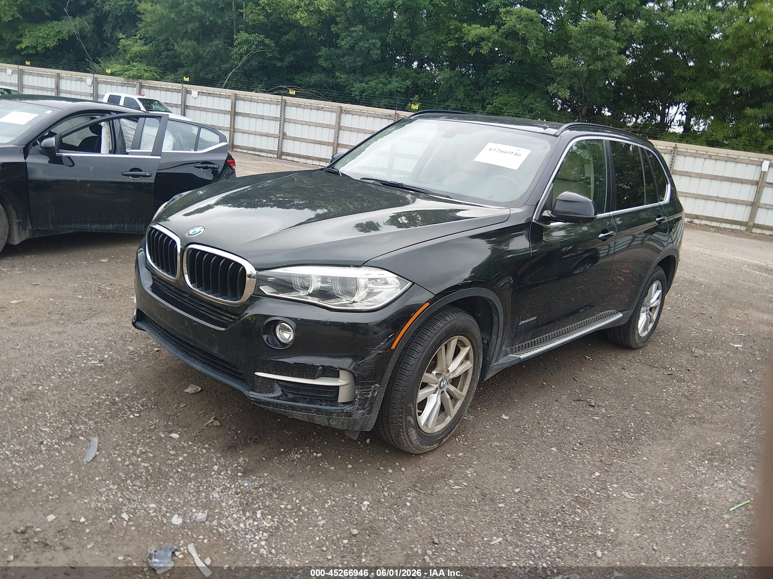 2015 Bmw X5 Xdrive35i Black vin: 5UXKR0C57F0K54236