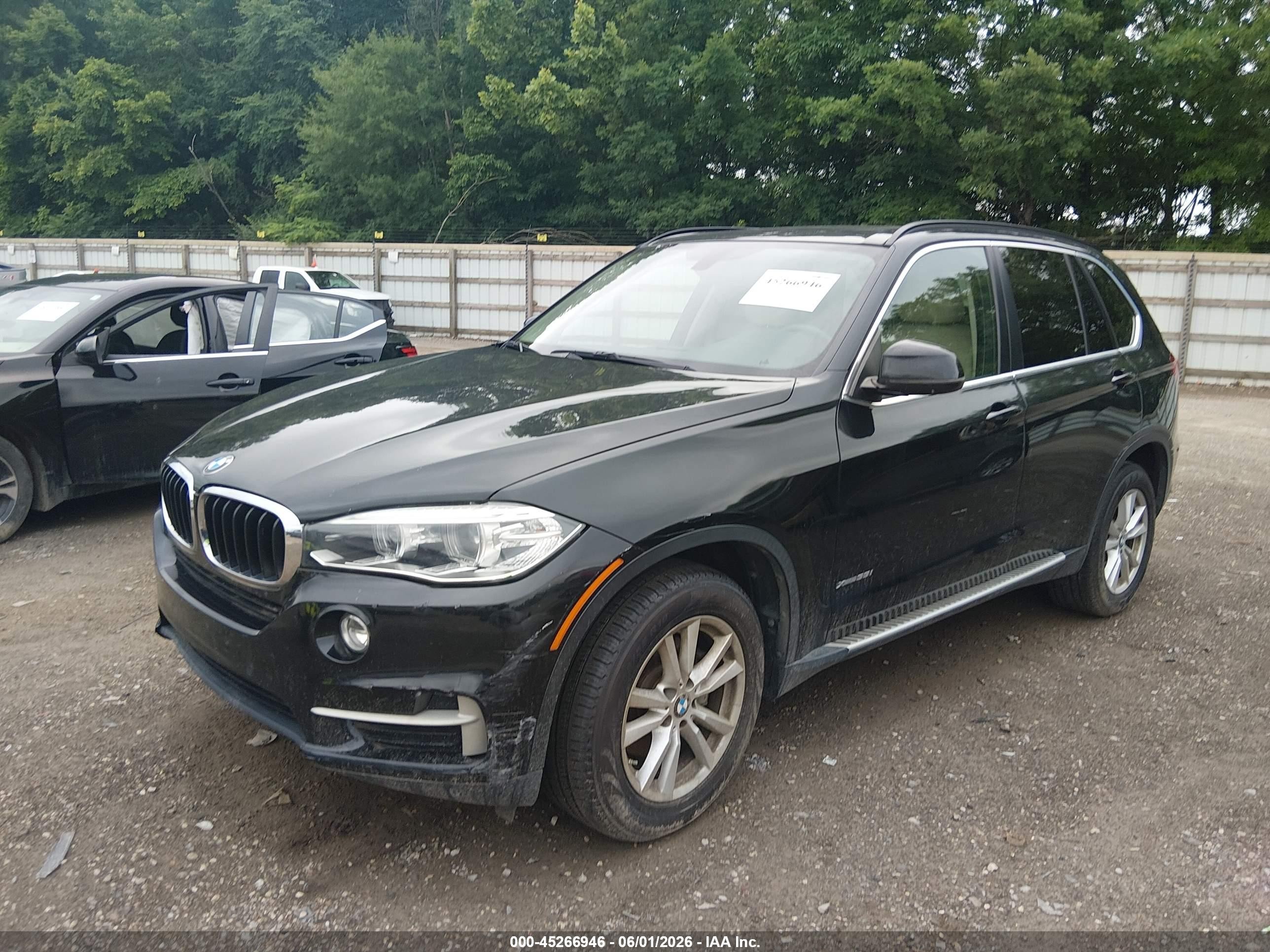 2015 Bmw X5 Xdrive35i Black vin: 5UXKR0C57F0K54236