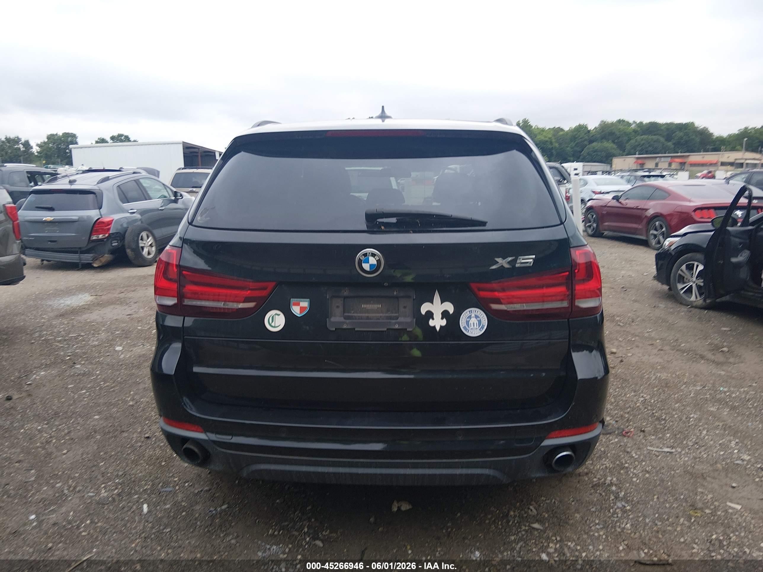 2015 Bmw X5 Xdrive35i Black vin: 5UXKR0C57F0K54236