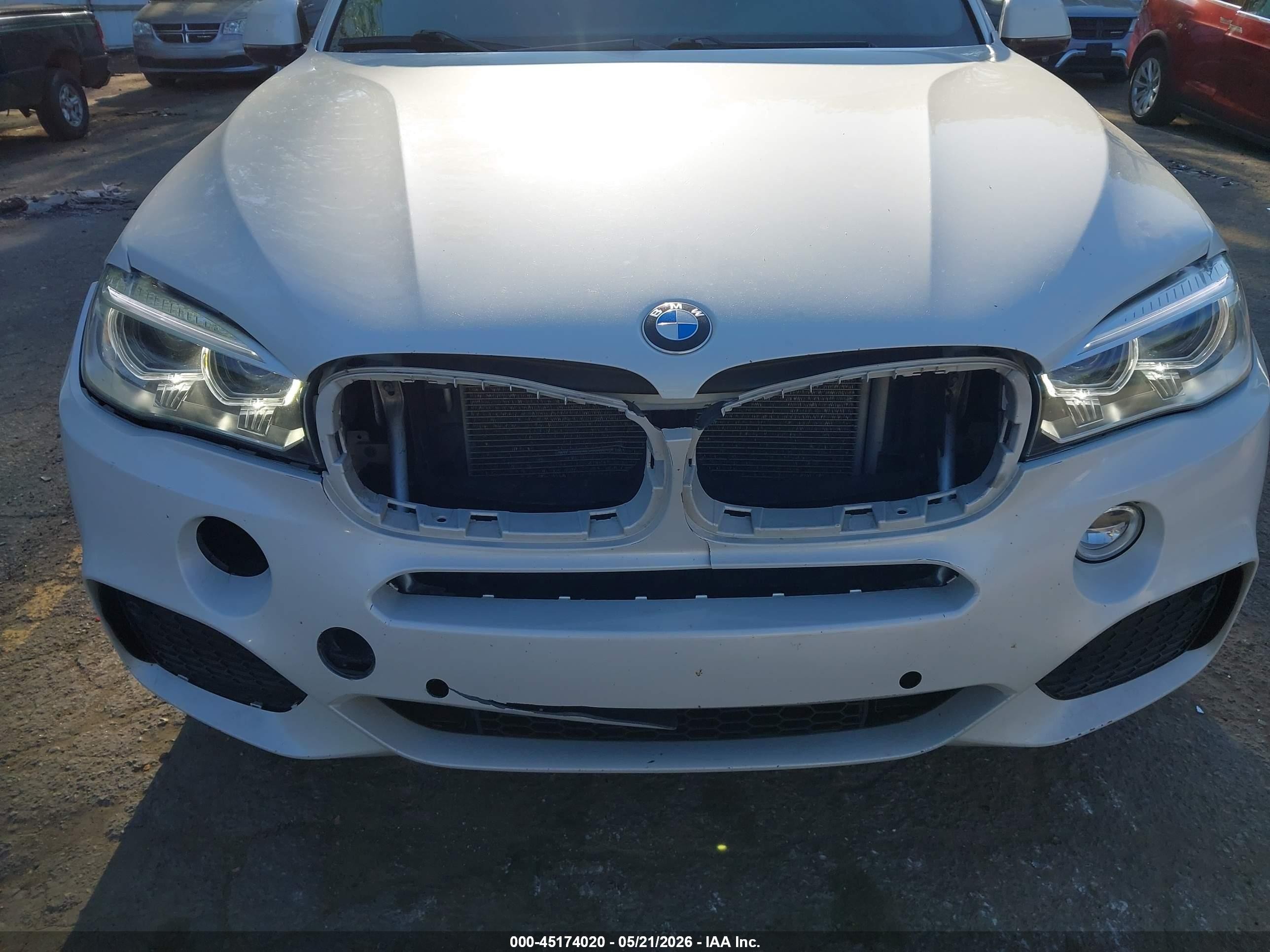 2015 Bmw X5 Xdrive35i White vin: 5UXKR0C57F0K67648