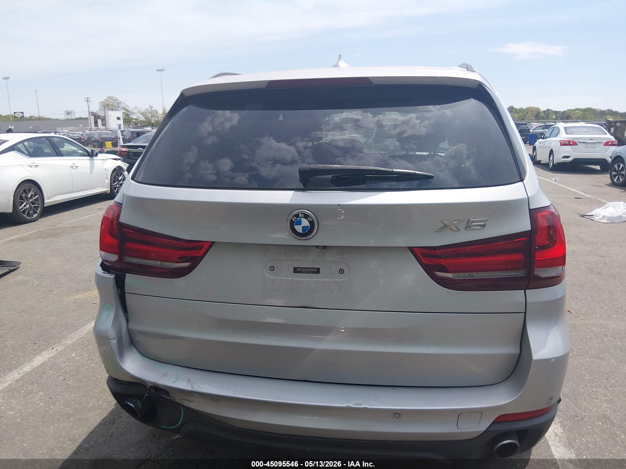 2015 Bmw X5 Xdrive35i Silver vin: 5UXKR0C57F0P13720