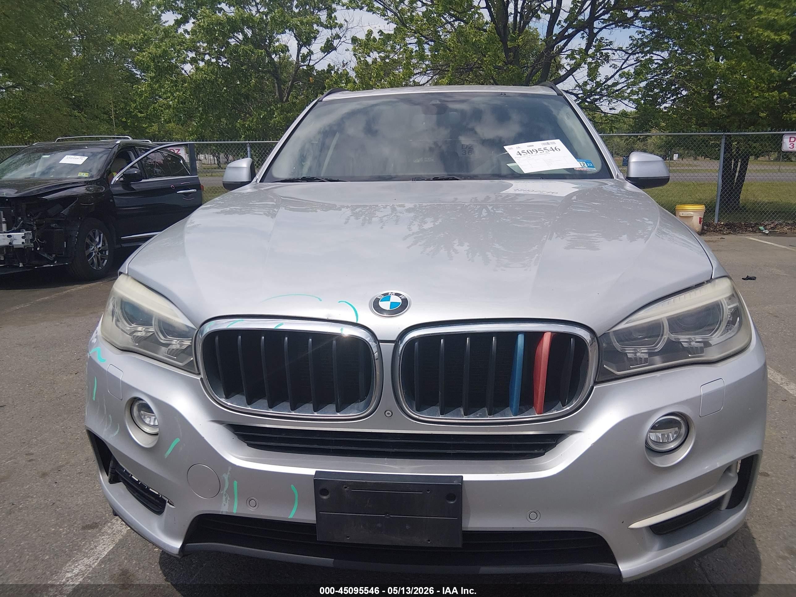 2015 Bmw X5 Xdrive35i Silver vin: 5UXKR0C57F0P13720