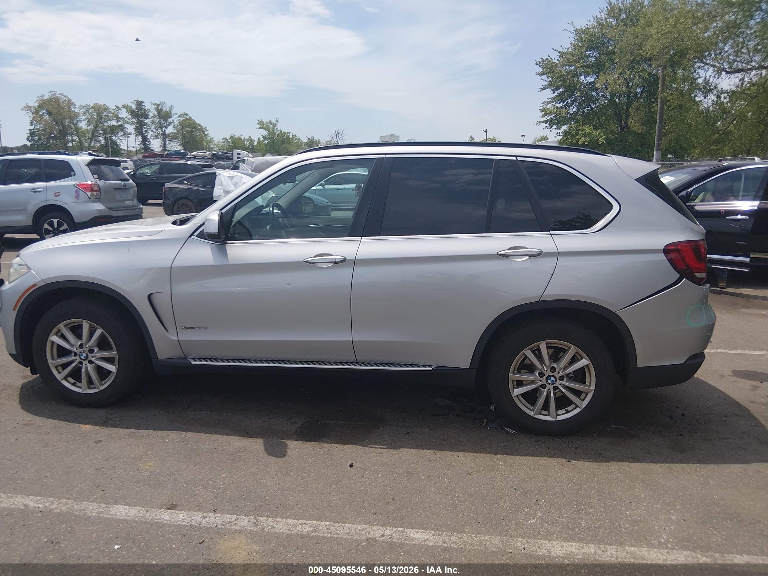 2015 Bmw X5 Xdrive35i Silver vin: 5UXKR0C57F0P13720