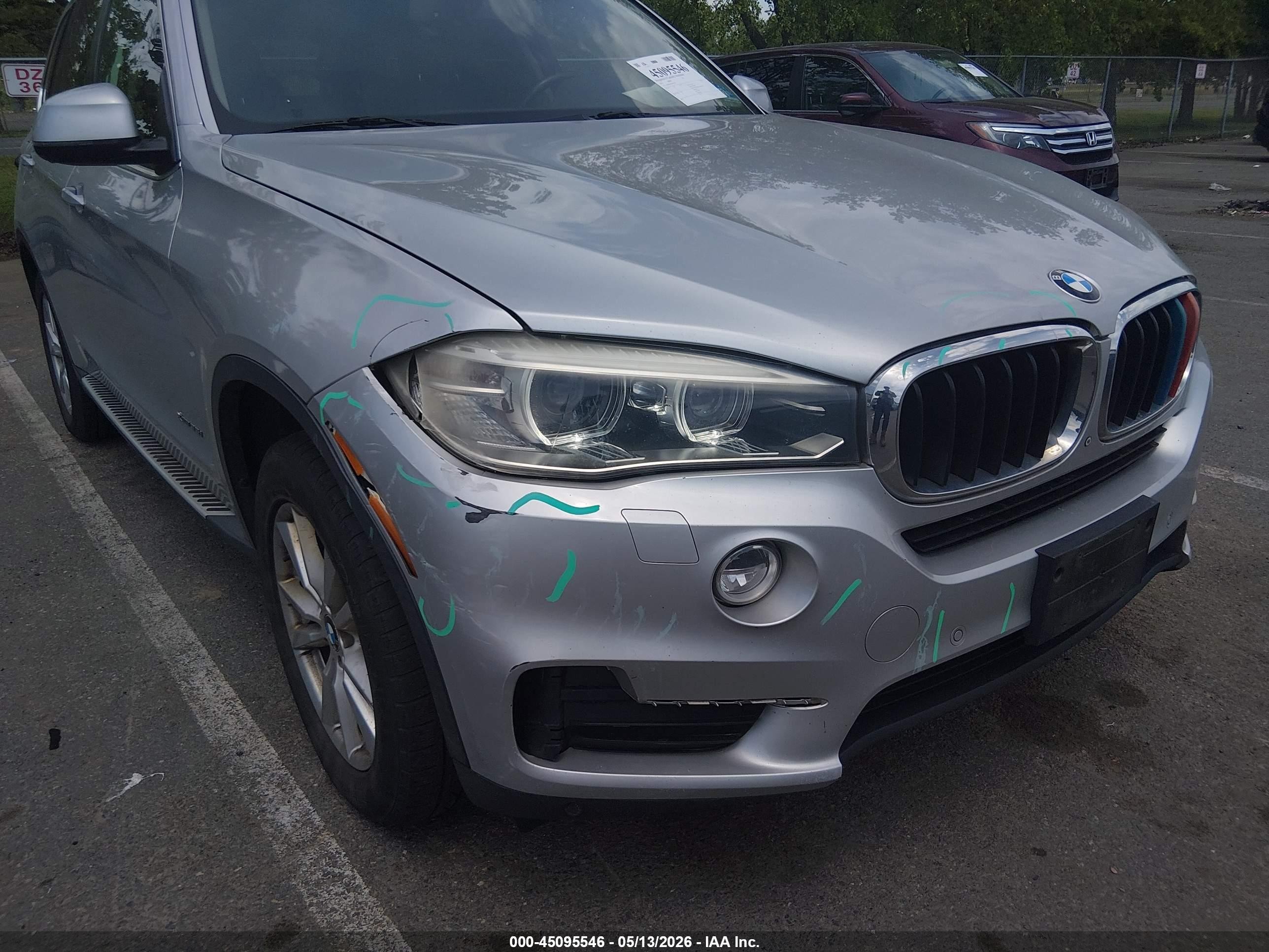 2015 Bmw X5 Xdrive35i Silver vin: 5UXKR0C57F0P13720