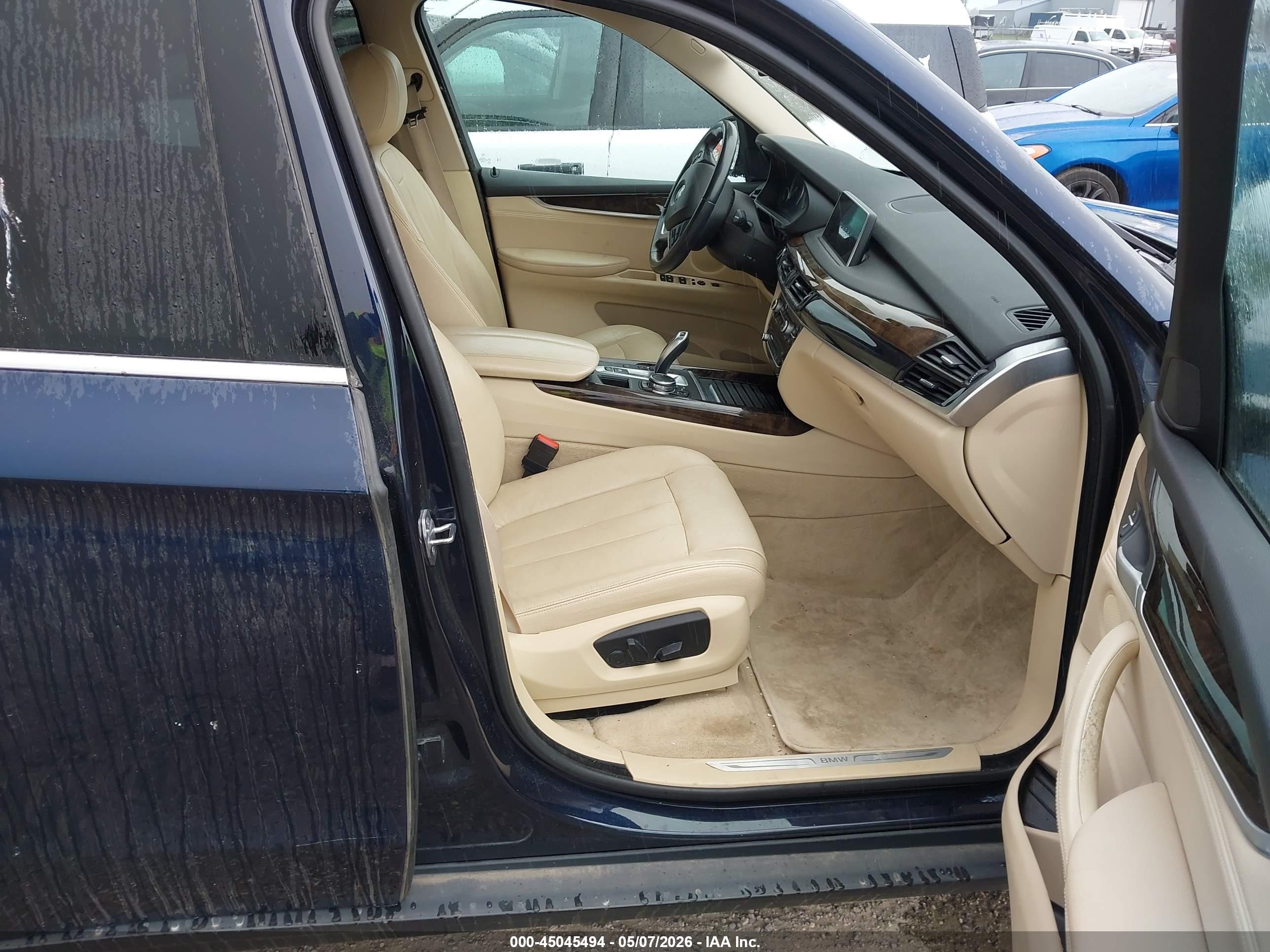 2015 Bmw X5 Xdrive35i Blue vin: 5UXKR0C57F0P15208
