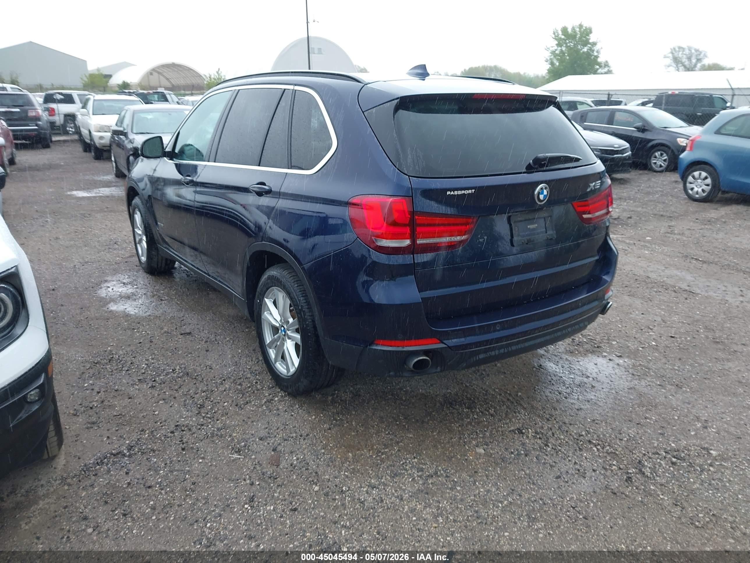 2015 Bmw X5 Xdrive35i Blue vin: 5UXKR0C57F0P15208