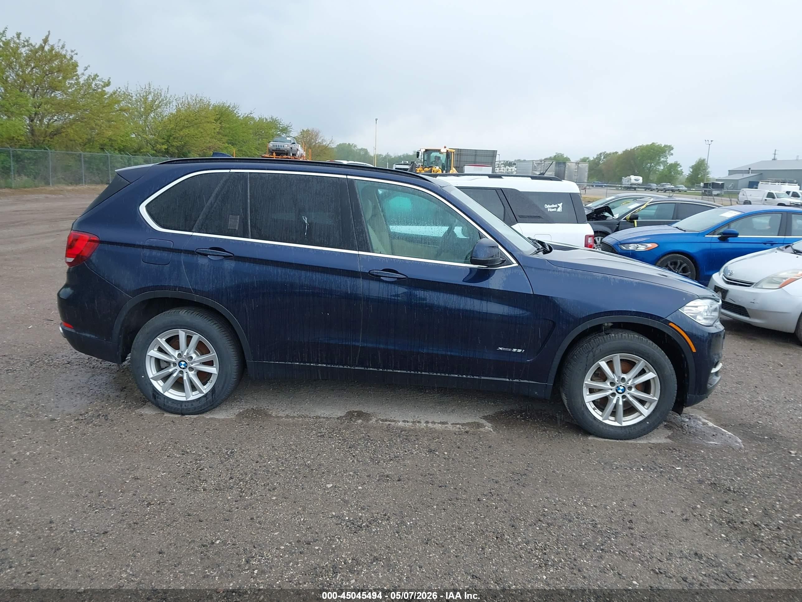 2015 Bmw X5 Xdrive35i Blue vin: 5UXKR0C57F0P15208