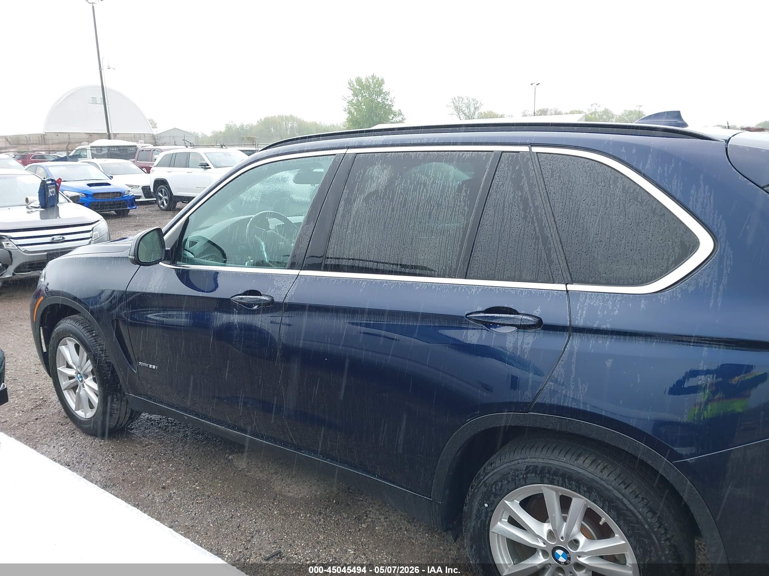 2015 Bmw X5 Xdrive35i Blue vin: 5UXKR0C57F0P15208