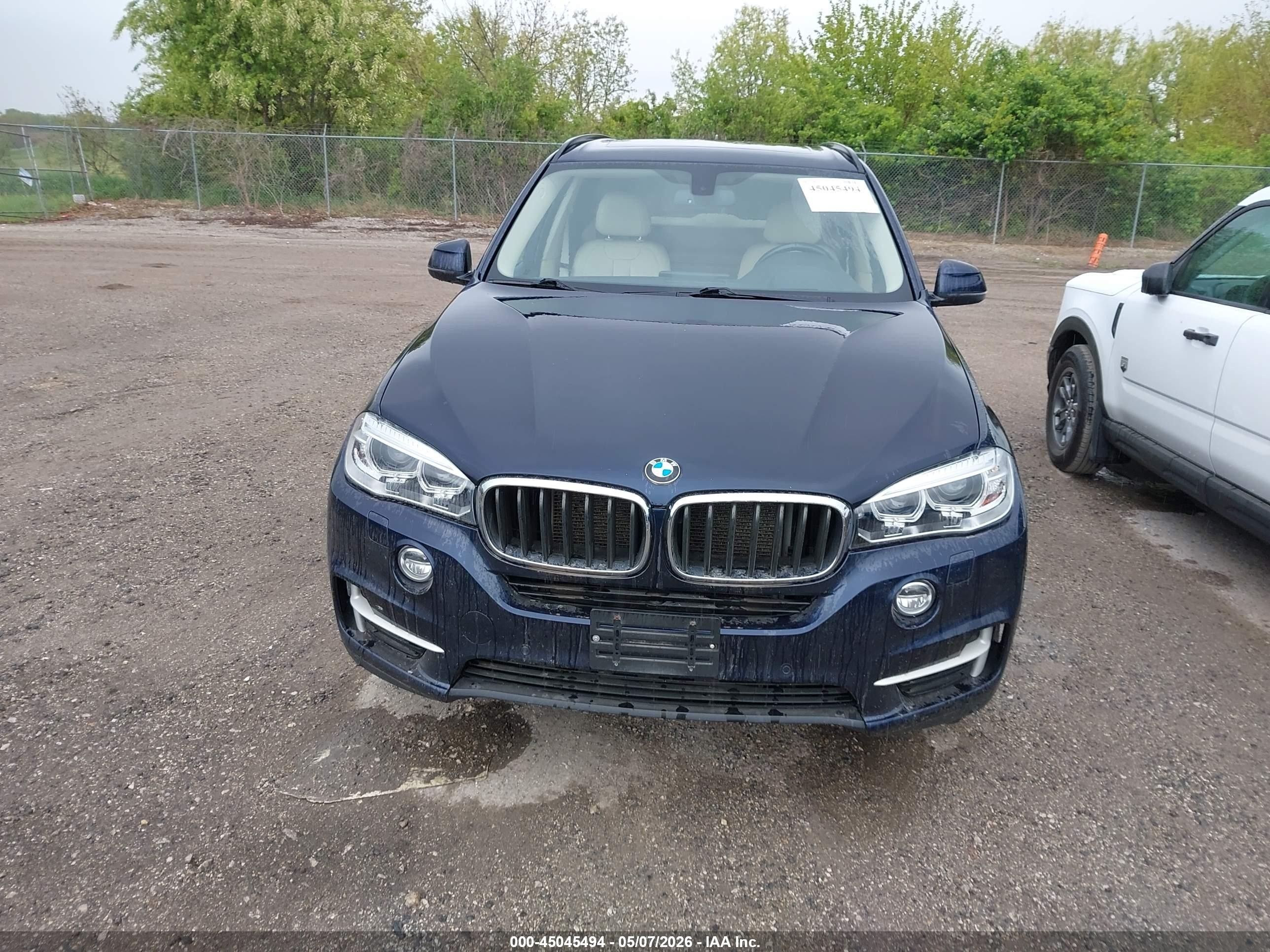 2015 Bmw X5 Xdrive35i Blue vin: 5UXKR0C57F0P15208