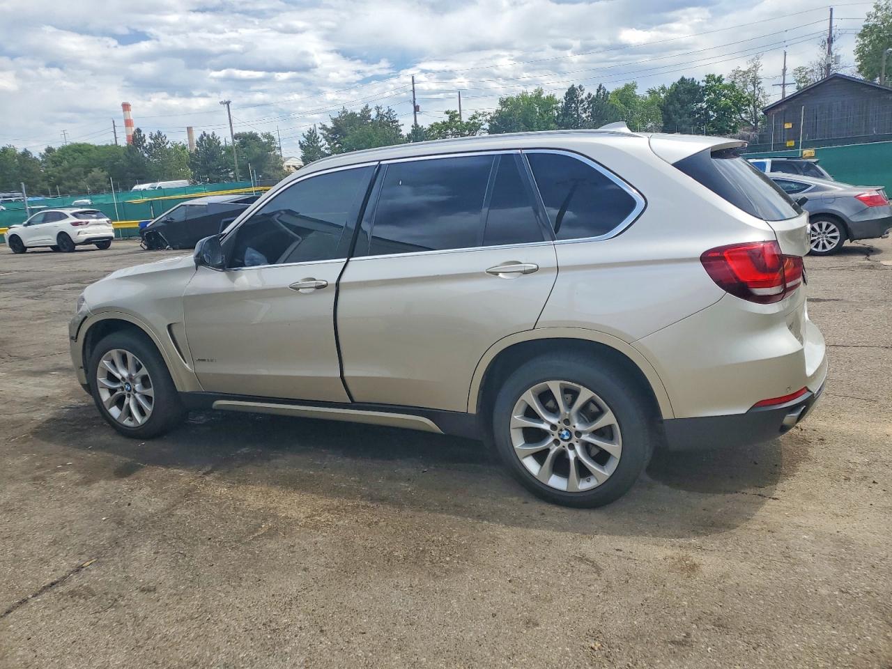 2014 Bmw X5 Xdrive35i Cream vin: 5UXKR0C58E0K47472