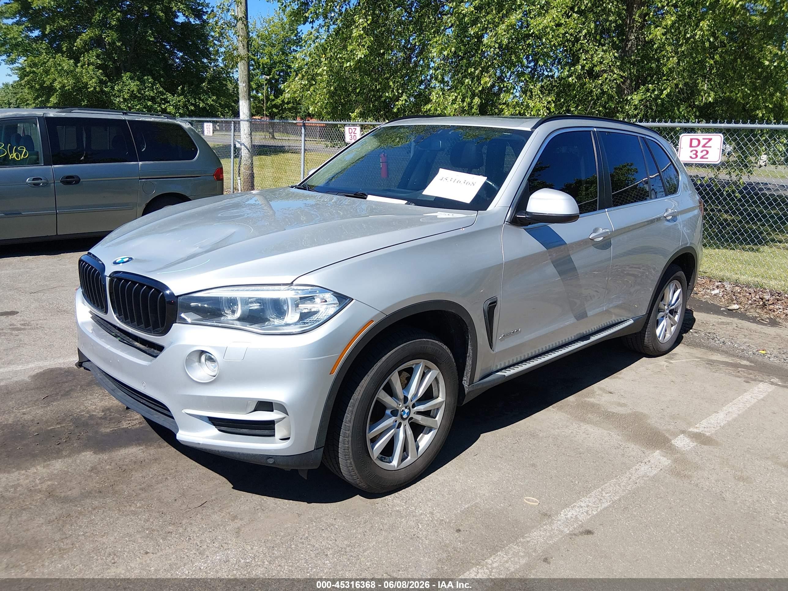 2015 Bmw X5 Xdrive35i Silver vin: 5UXKR0C58F0K55718
