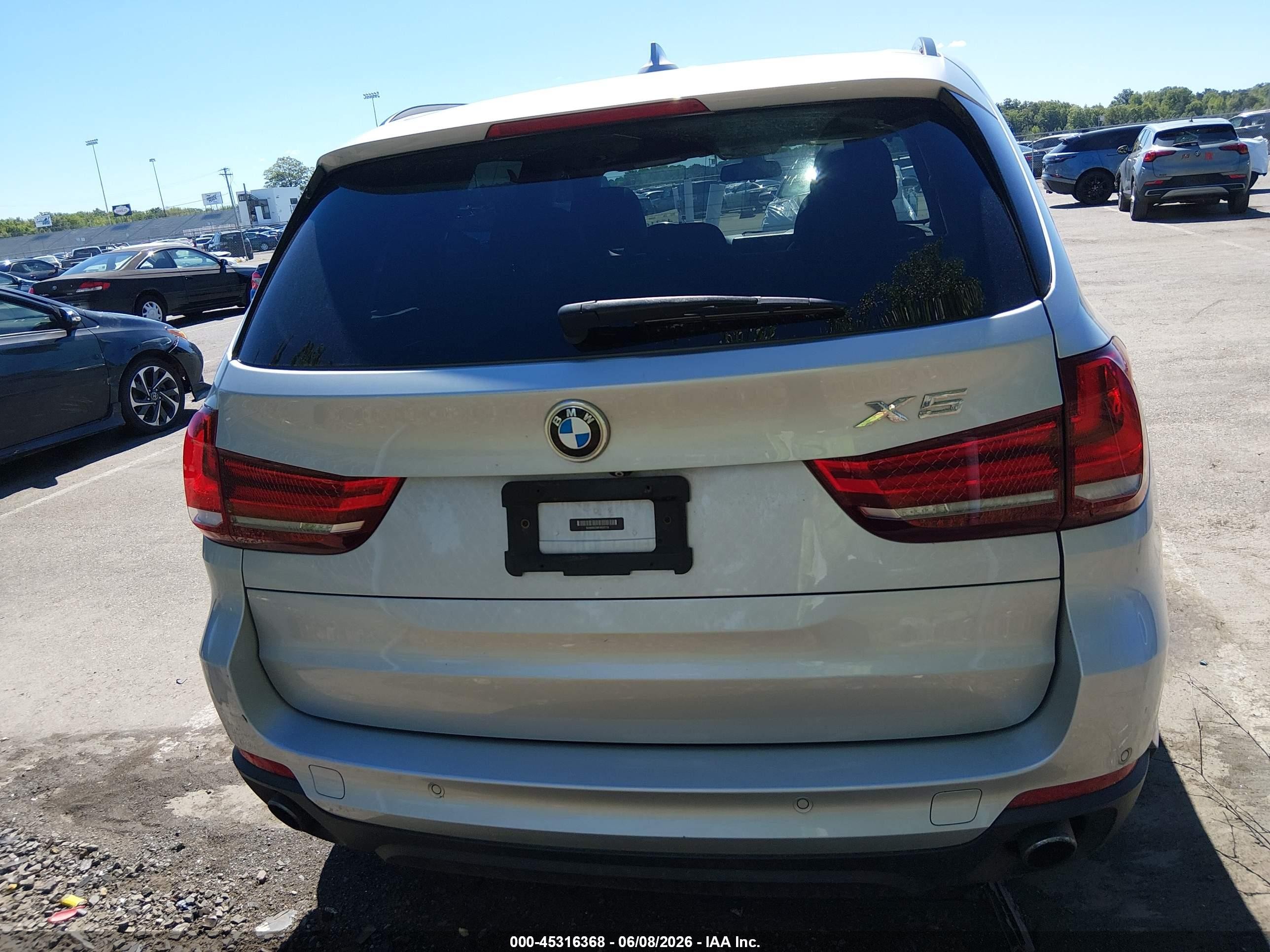 2015 Bmw X5 Xdrive35i Silver vin: 5UXKR0C58F0K55718