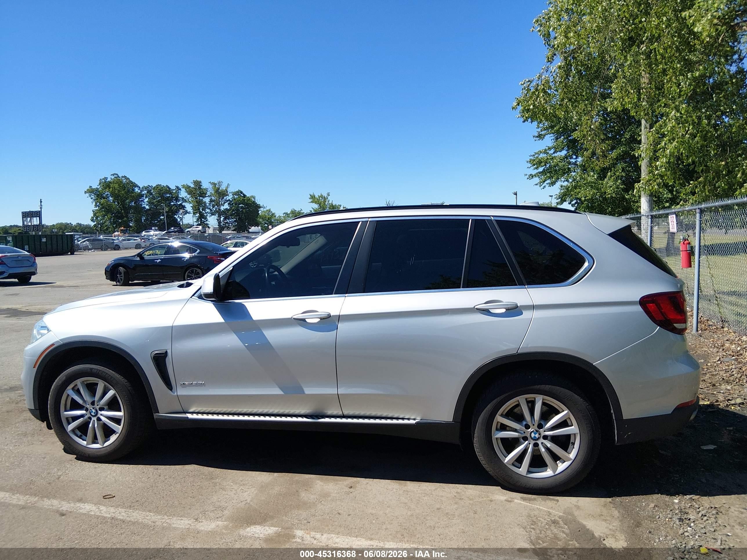 2015 Bmw X5 Xdrive35i Silver vin: 5UXKR0C58F0K55718