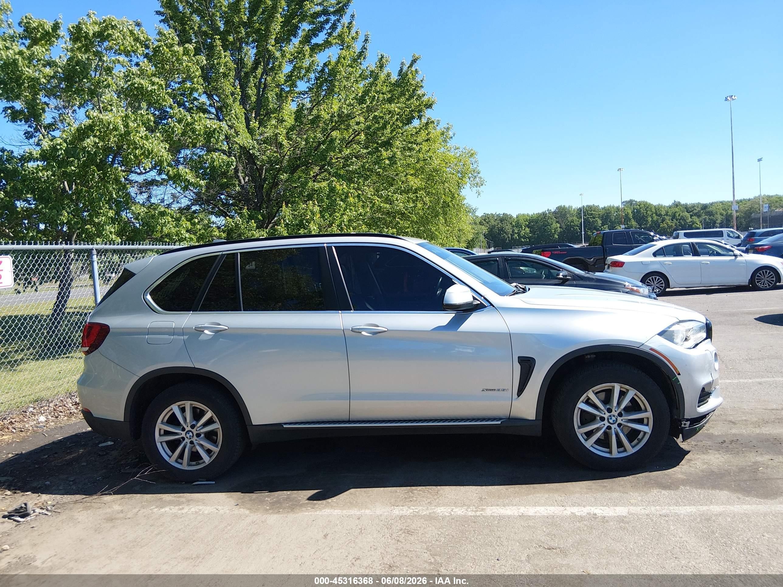 2015 Bmw X5 Xdrive35i Silver vin: 5UXKR0C58F0K55718