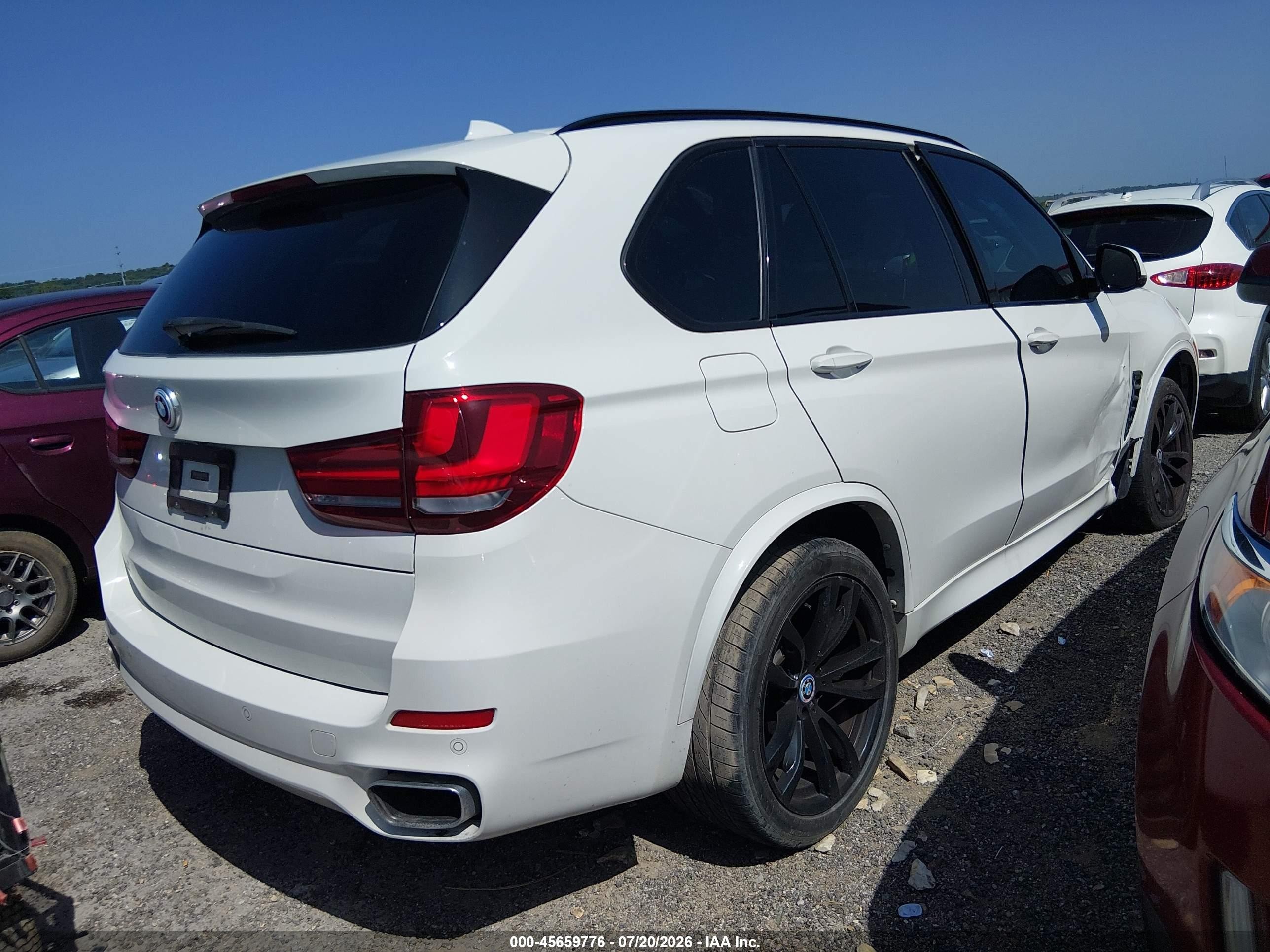 2015 Bmw X5 Xdrive35i White vin: 5UXKR0C58F0K56559