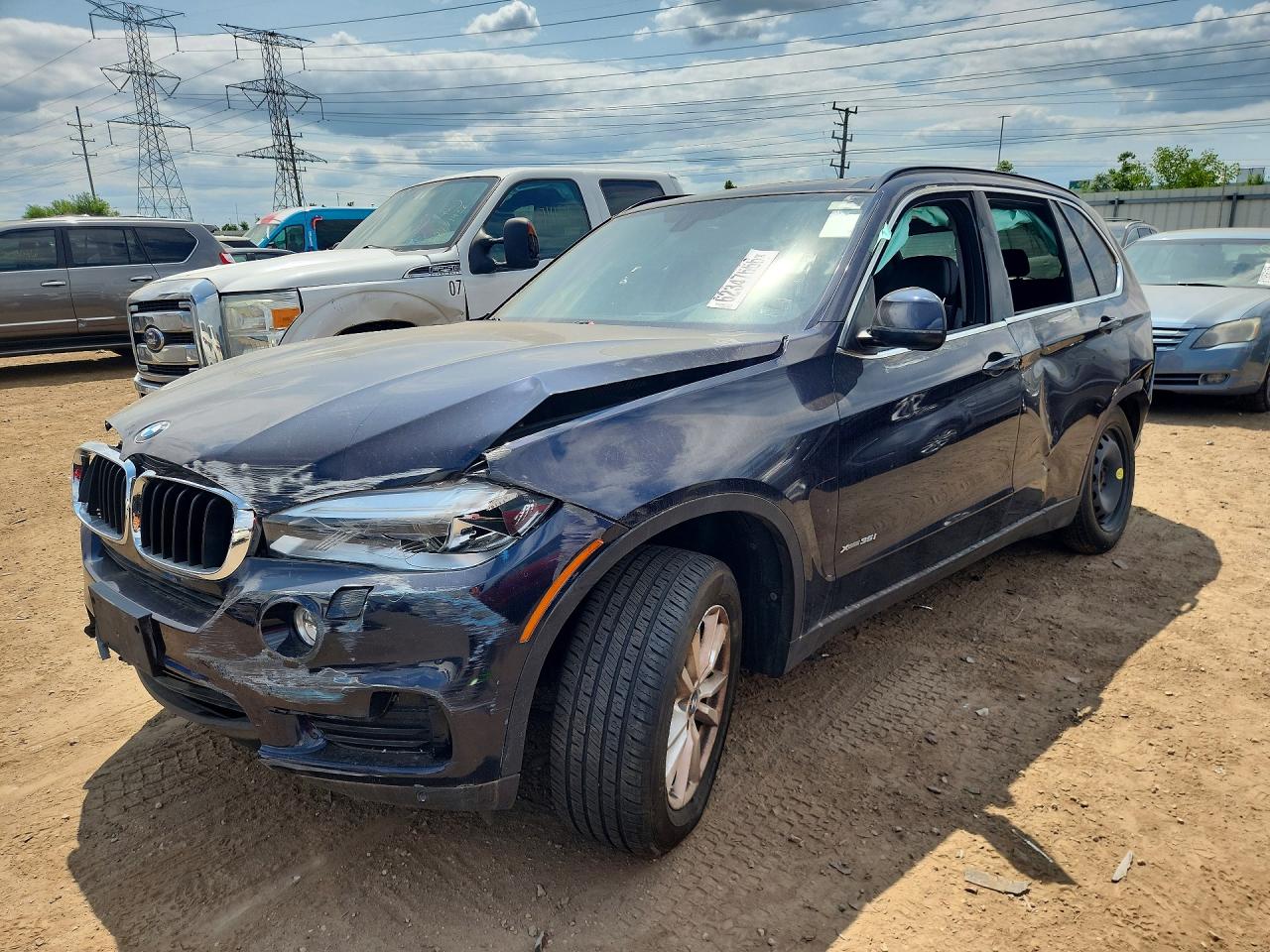 2015 Bmw X5 Xdrive35i Blue vin: 5UXKR0C58F0K60563