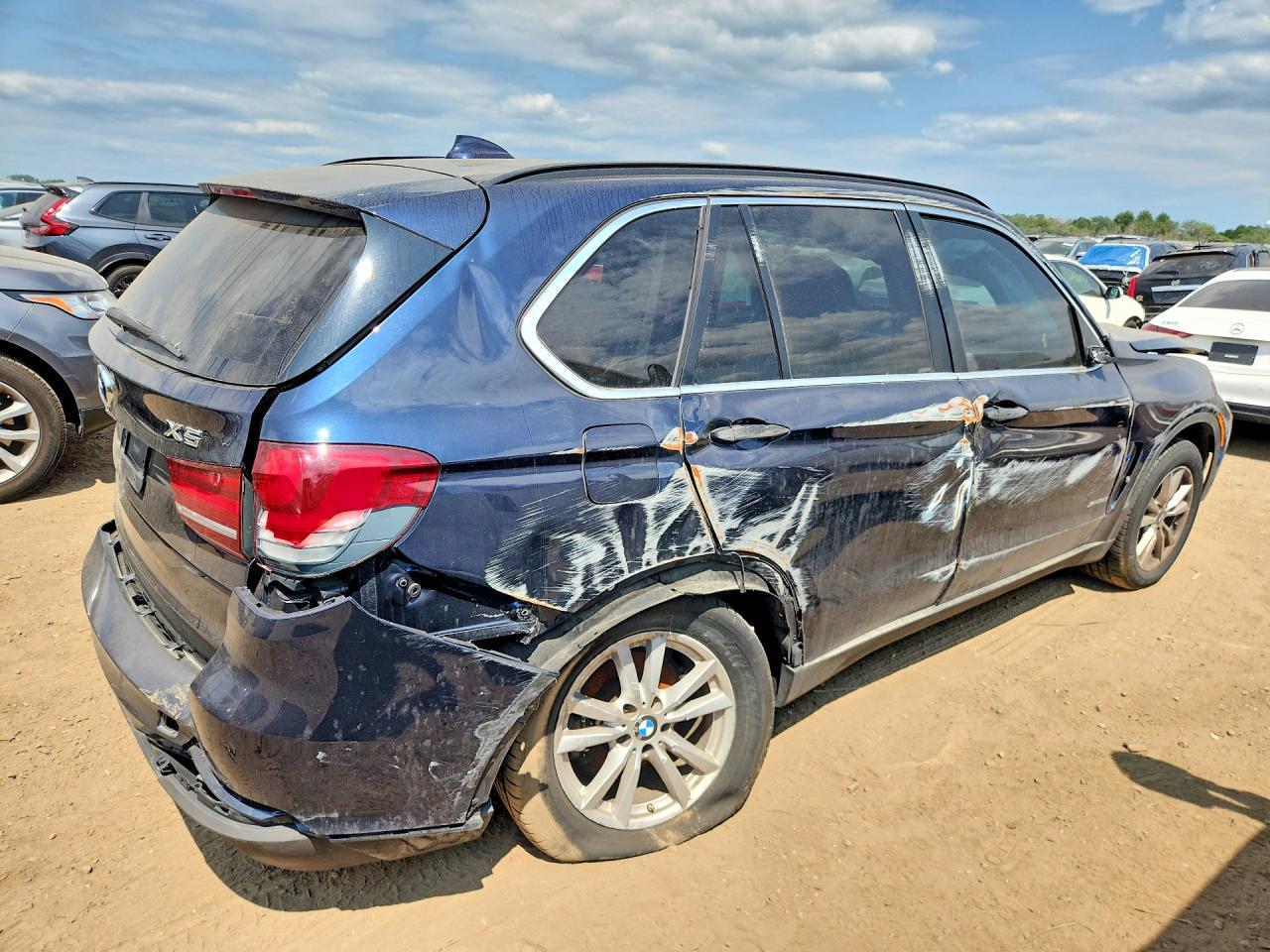 2015 Bmw X5 Xdrive35i Blue vin: 5UXKR0C58F0K60563