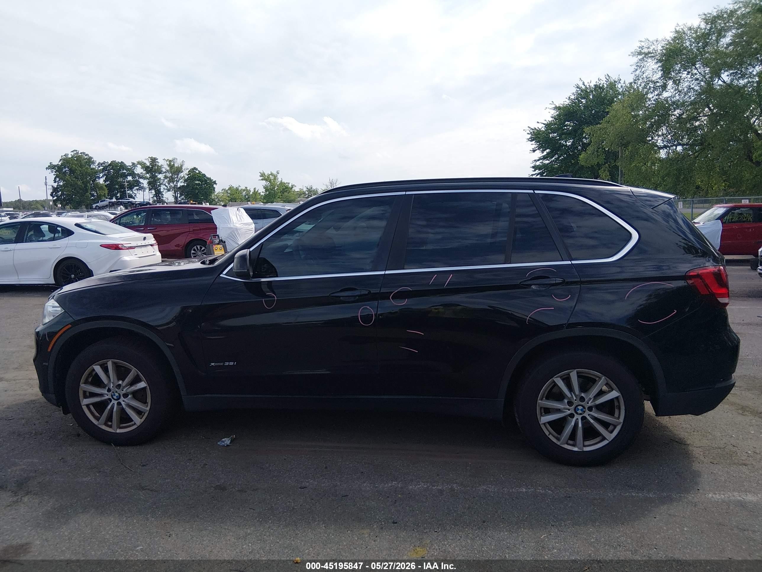 2015 Bmw X5 Xdrive35i Black vin: 5UXKR0C58F0K64600