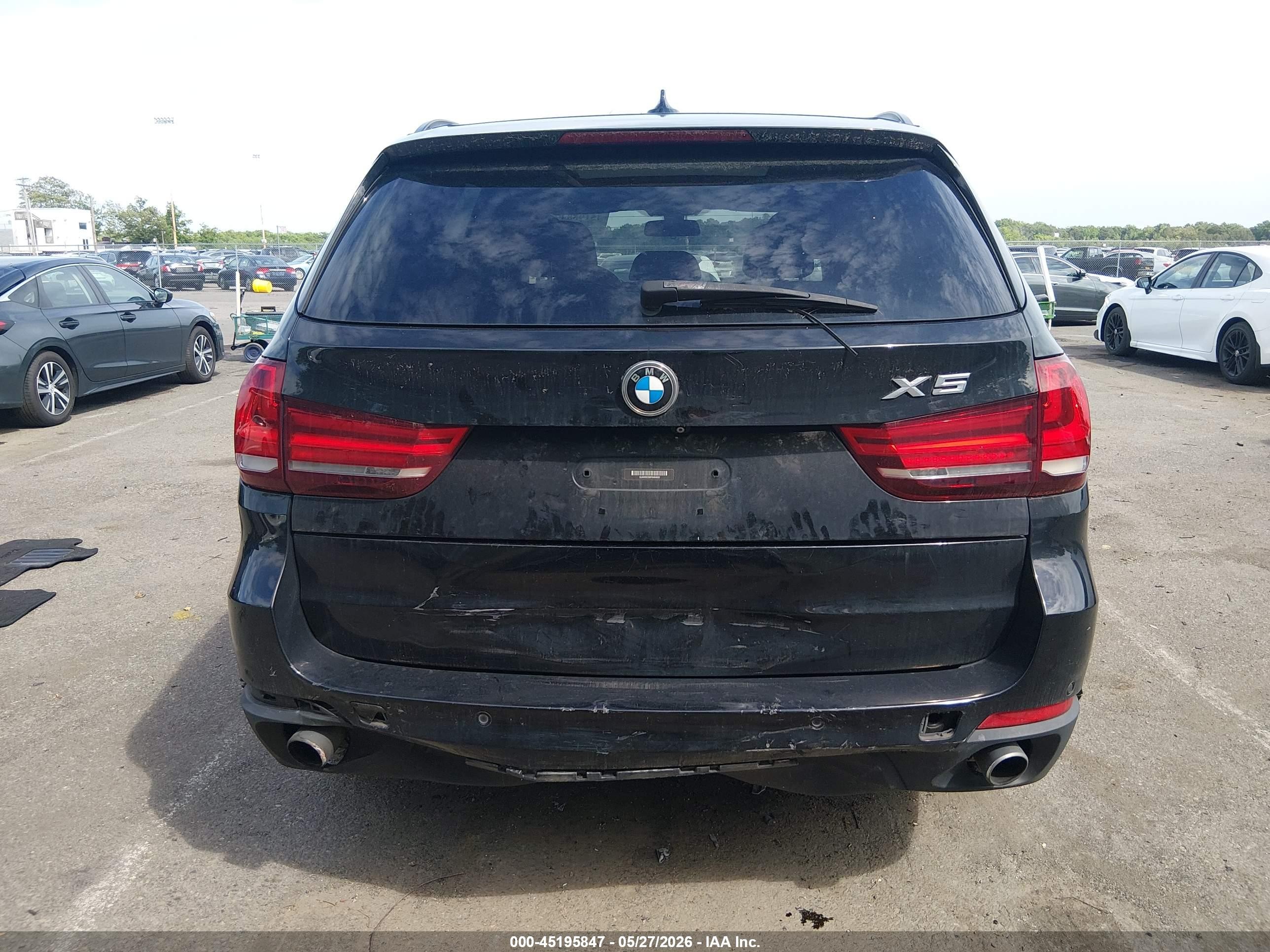 2015 Bmw X5 Xdrive35i Black vin: 5UXKR0C58F0K64600