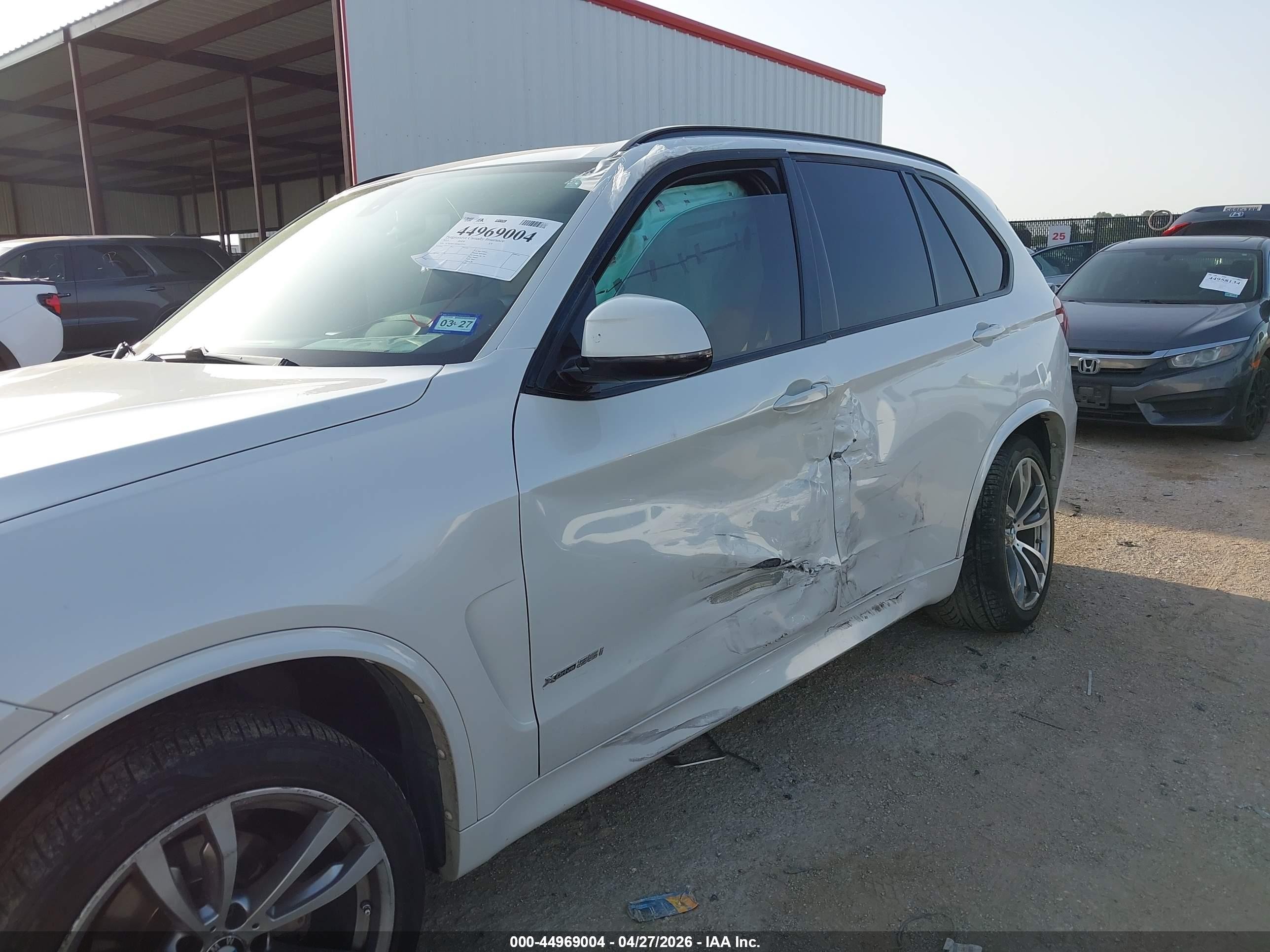 2015 Bmw X5 Xdrive35i White vin: 5UXKR0C58F0K67514