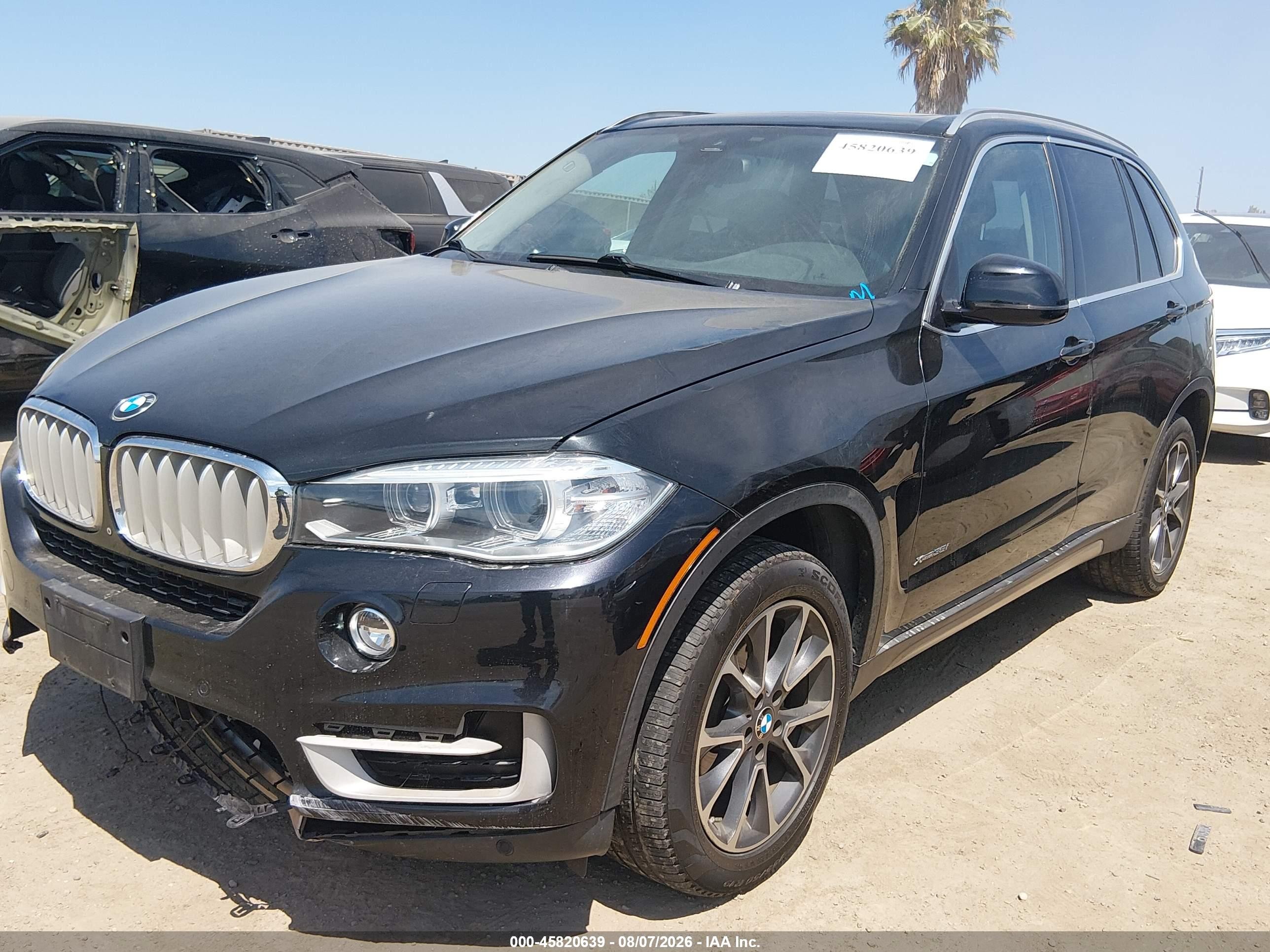 2015 Bmw X5 Xdrive35i Black vin: 5UXKR0C58F0P01656
