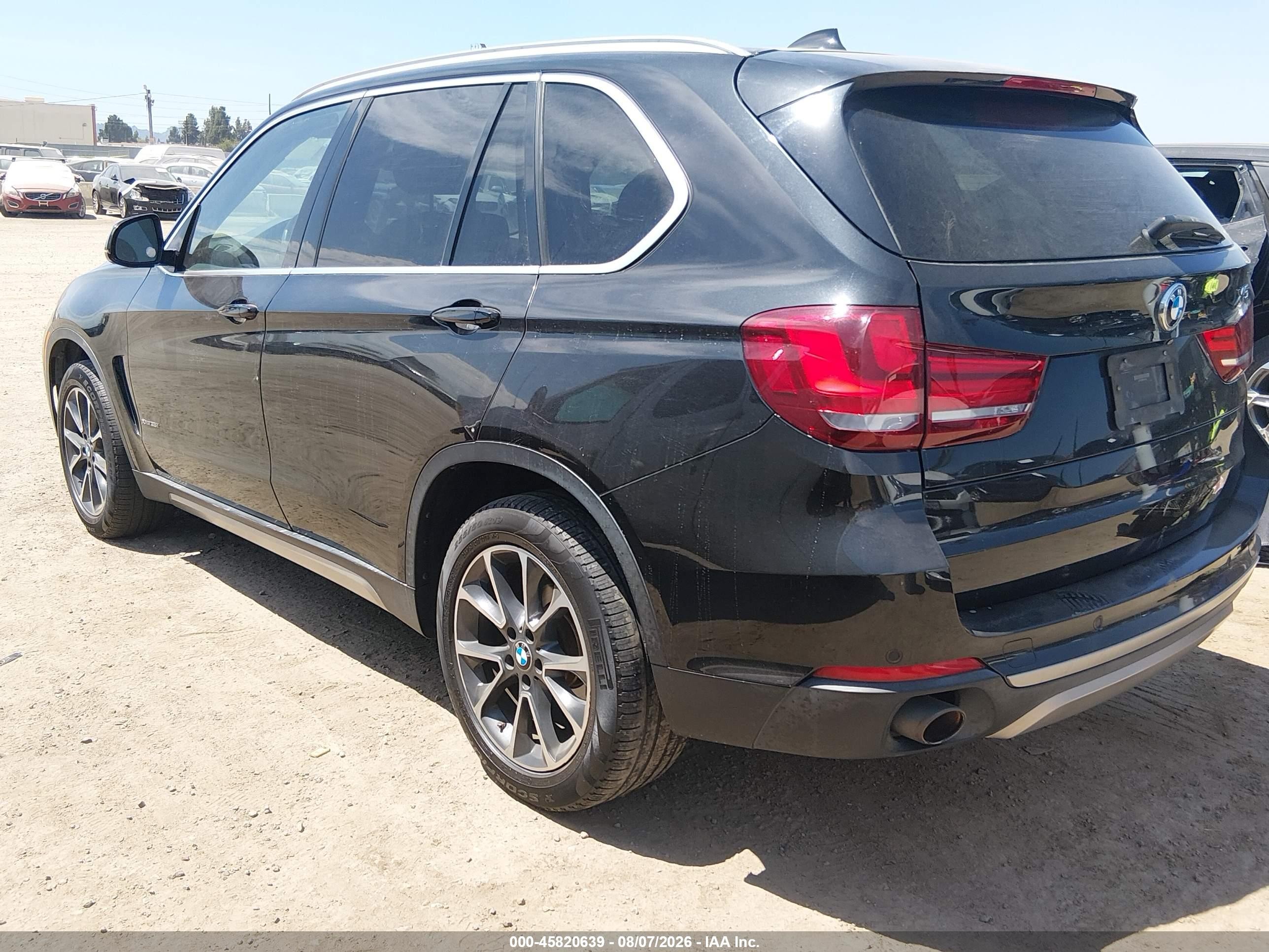 2015 Bmw X5 Xdrive35i Black vin: 5UXKR0C58F0P01656