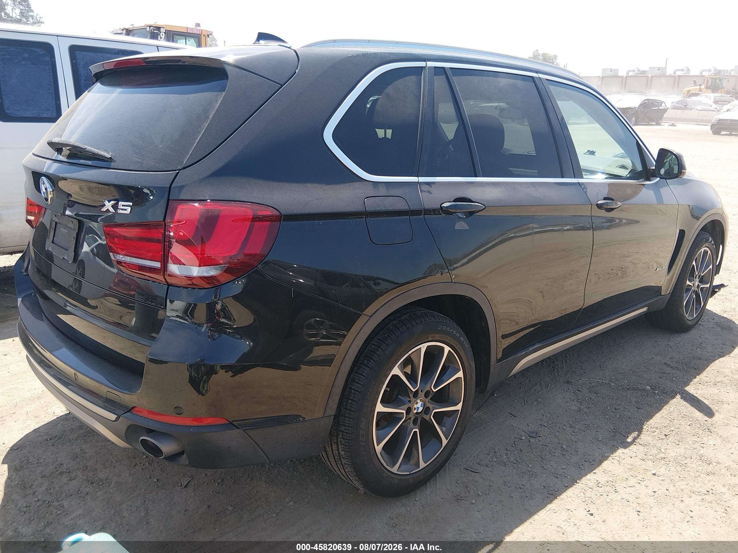2015 Bmw X5 Xdrive35i Black vin: 5UXKR0C58F0P01656