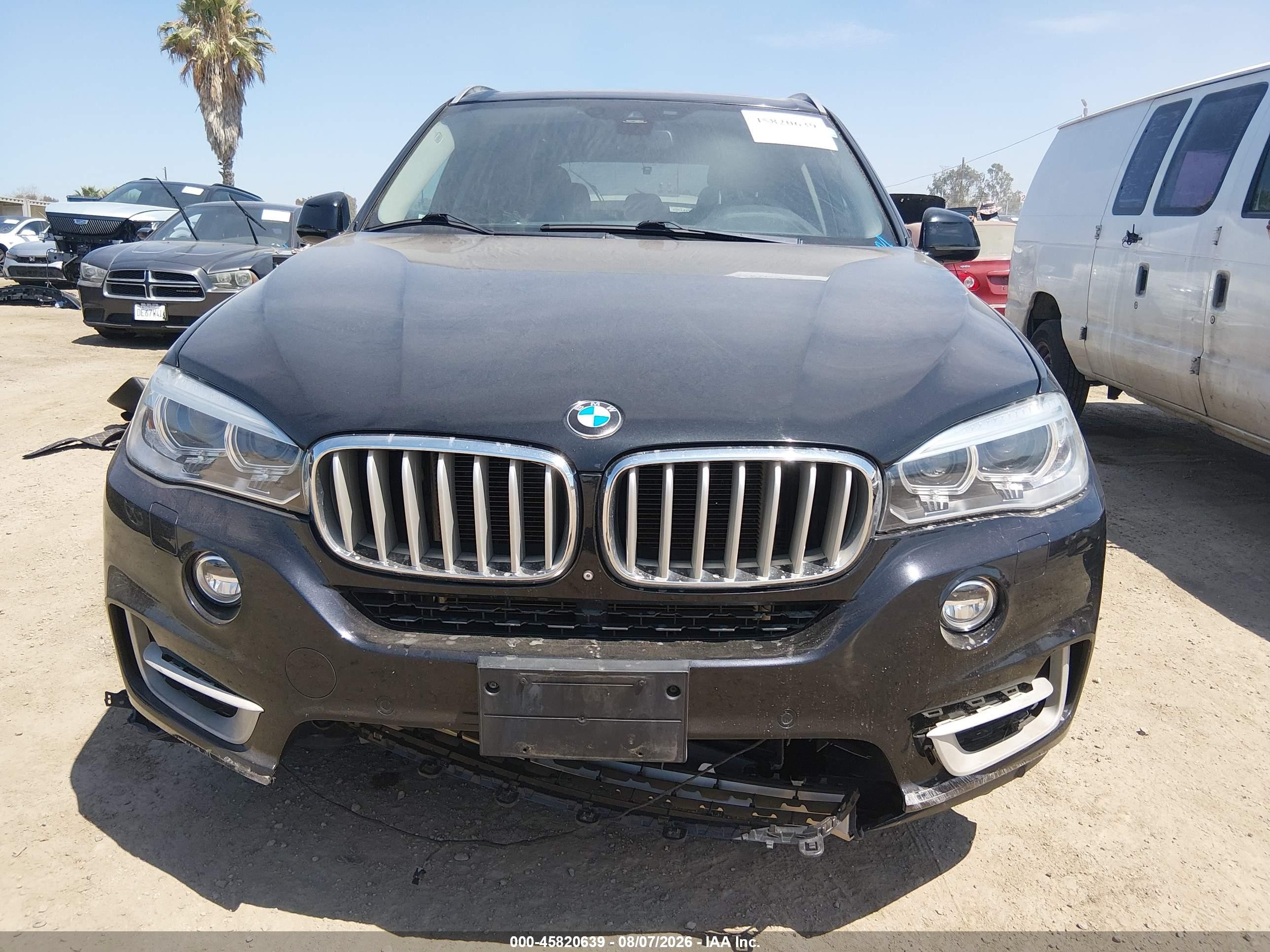 2015 Bmw X5 Xdrive35i Black vin: 5UXKR0C58F0P01656