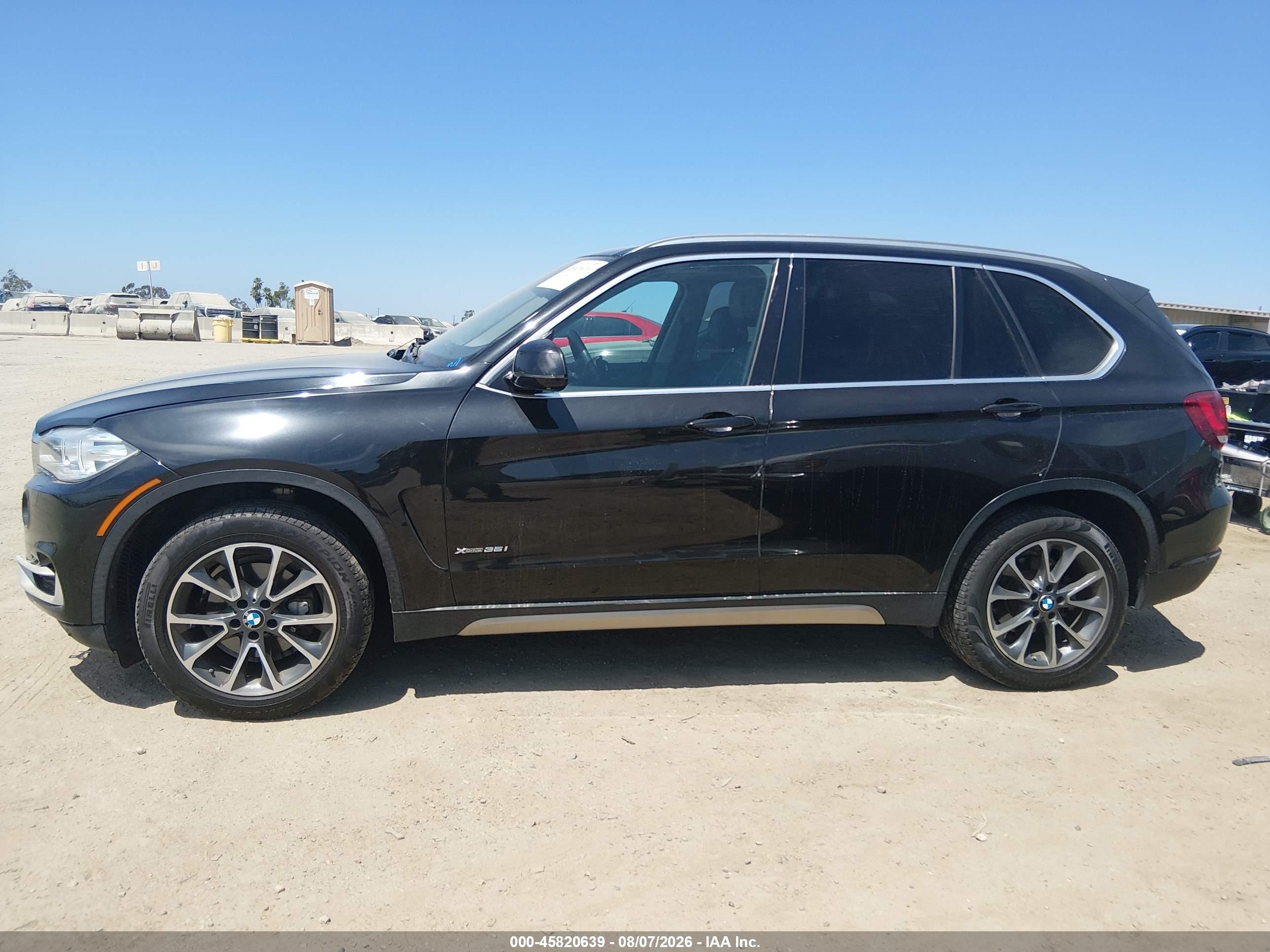 2015 Bmw X5 Xdrive35i Black vin: 5UXKR0C58F0P01656