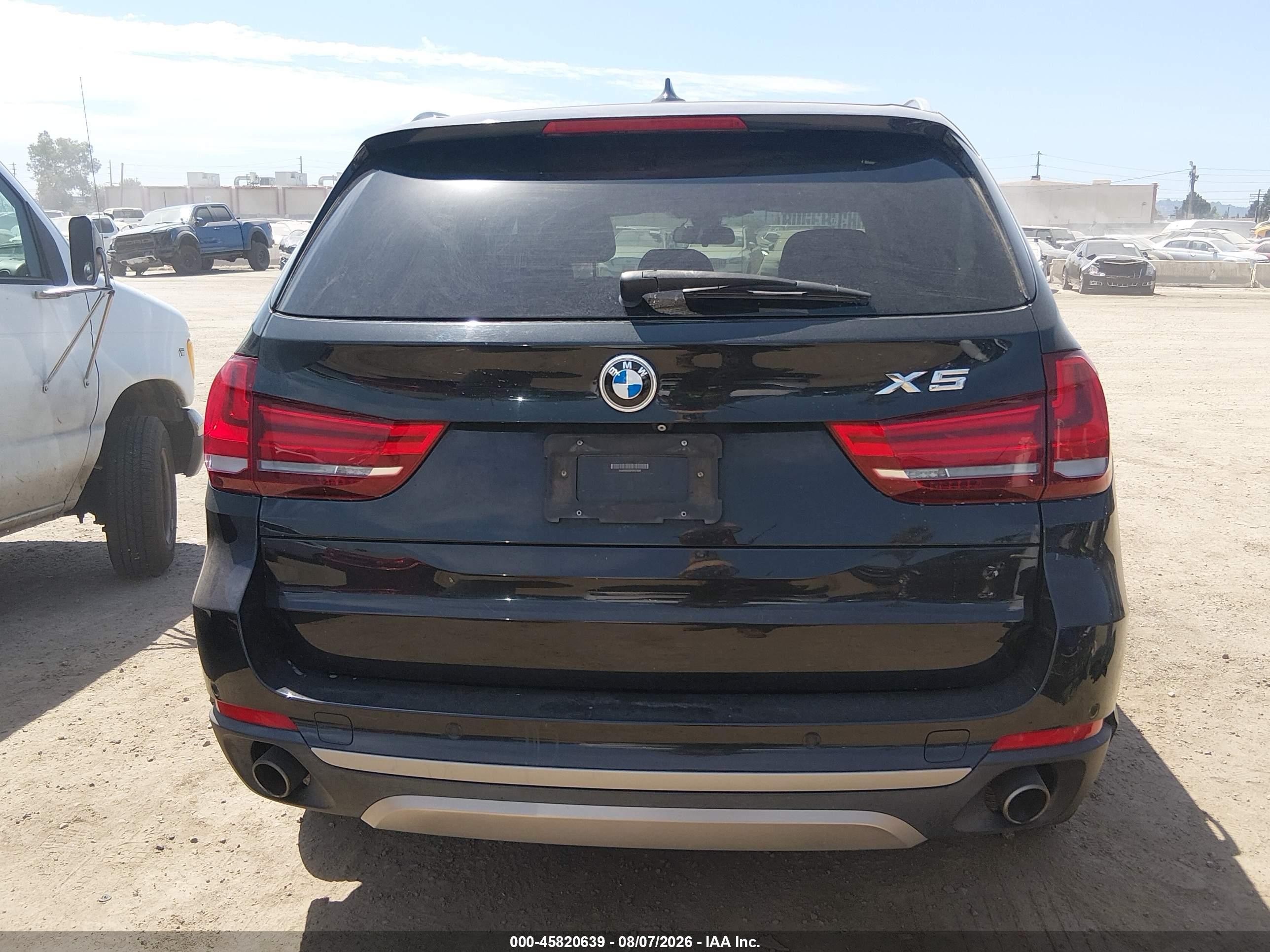 2015 Bmw X5 Xdrive35i Black vin: 5UXKR0C58F0P01656