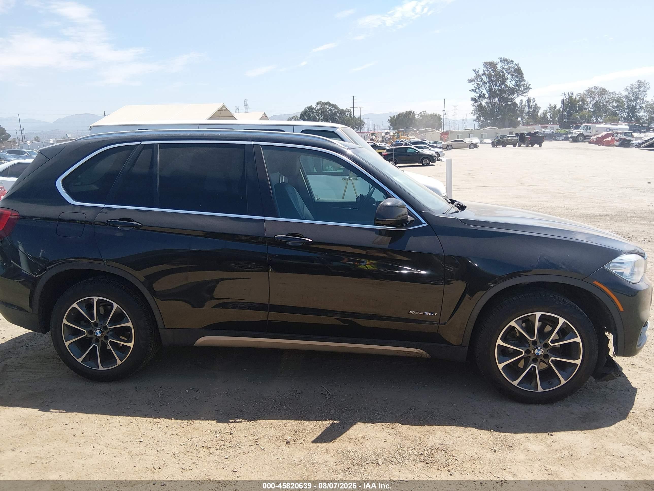 2015 Bmw X5 Xdrive35i Black vin: 5UXKR0C58F0P01656
