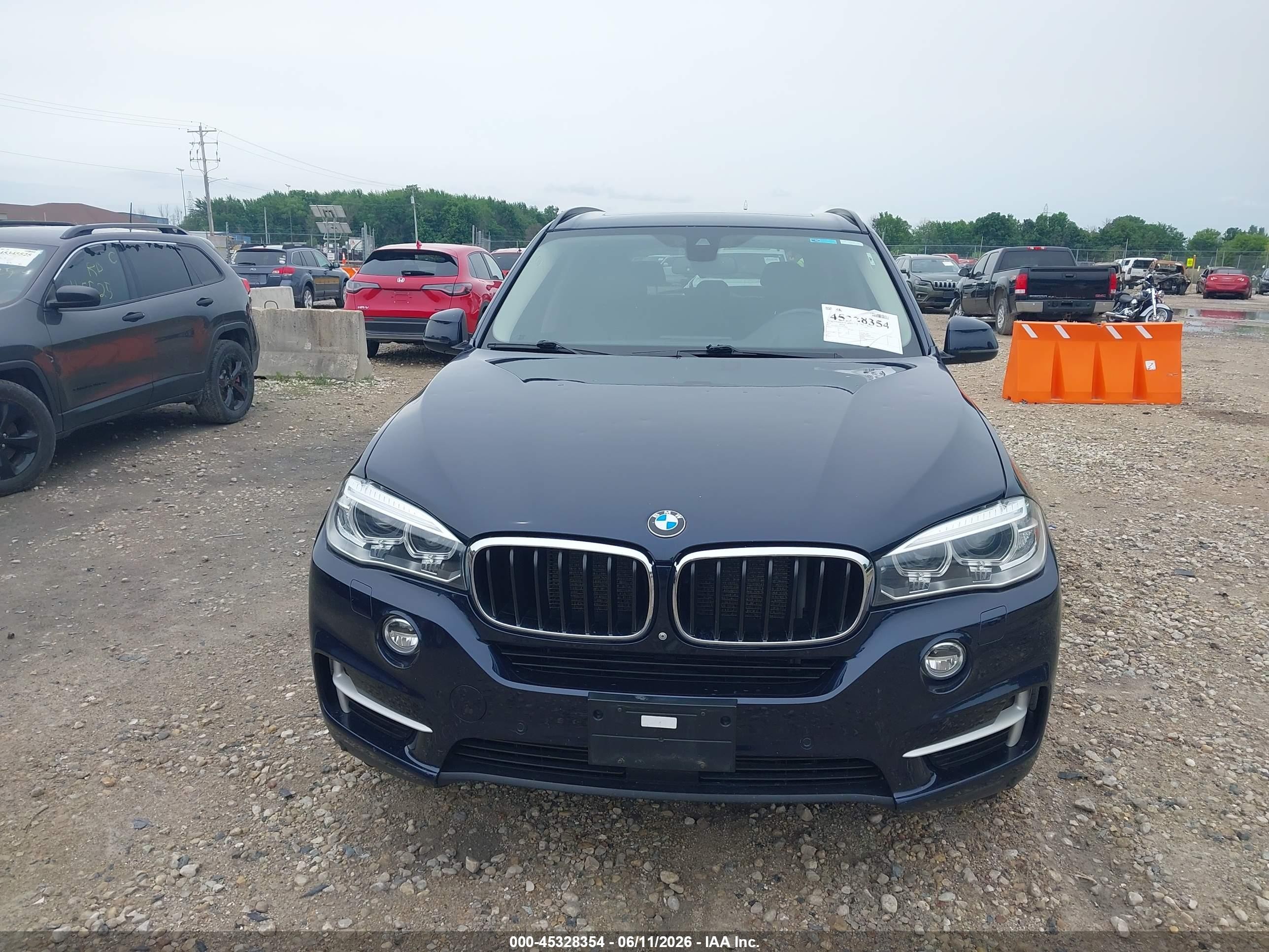 2015 Bmw X5 Xdrive35i Blue vin: 5UXKR0C58F0P06081
