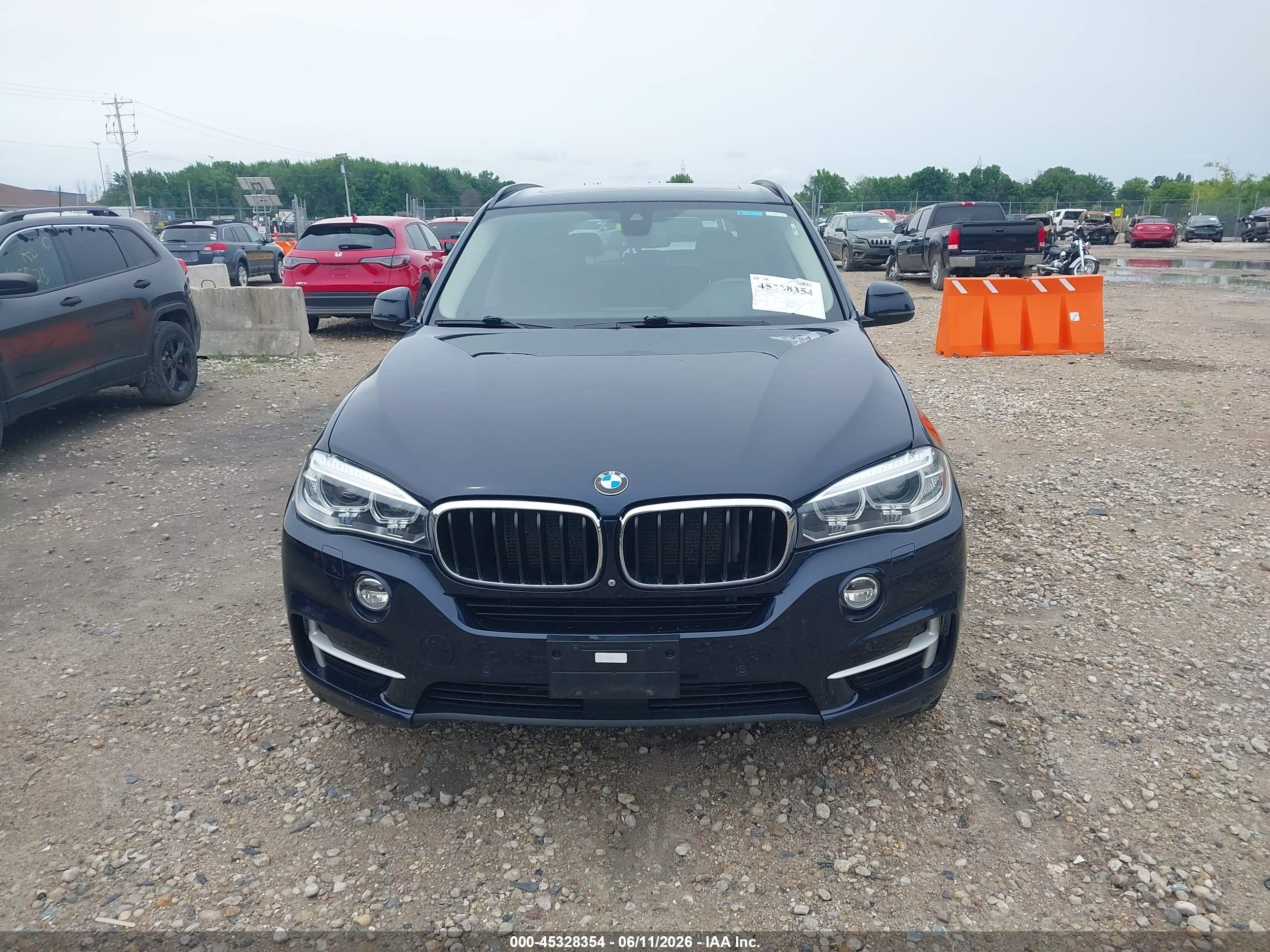 2015 Bmw X5 Xdrive35i Blue vin: 5UXKR0C58F0P06081