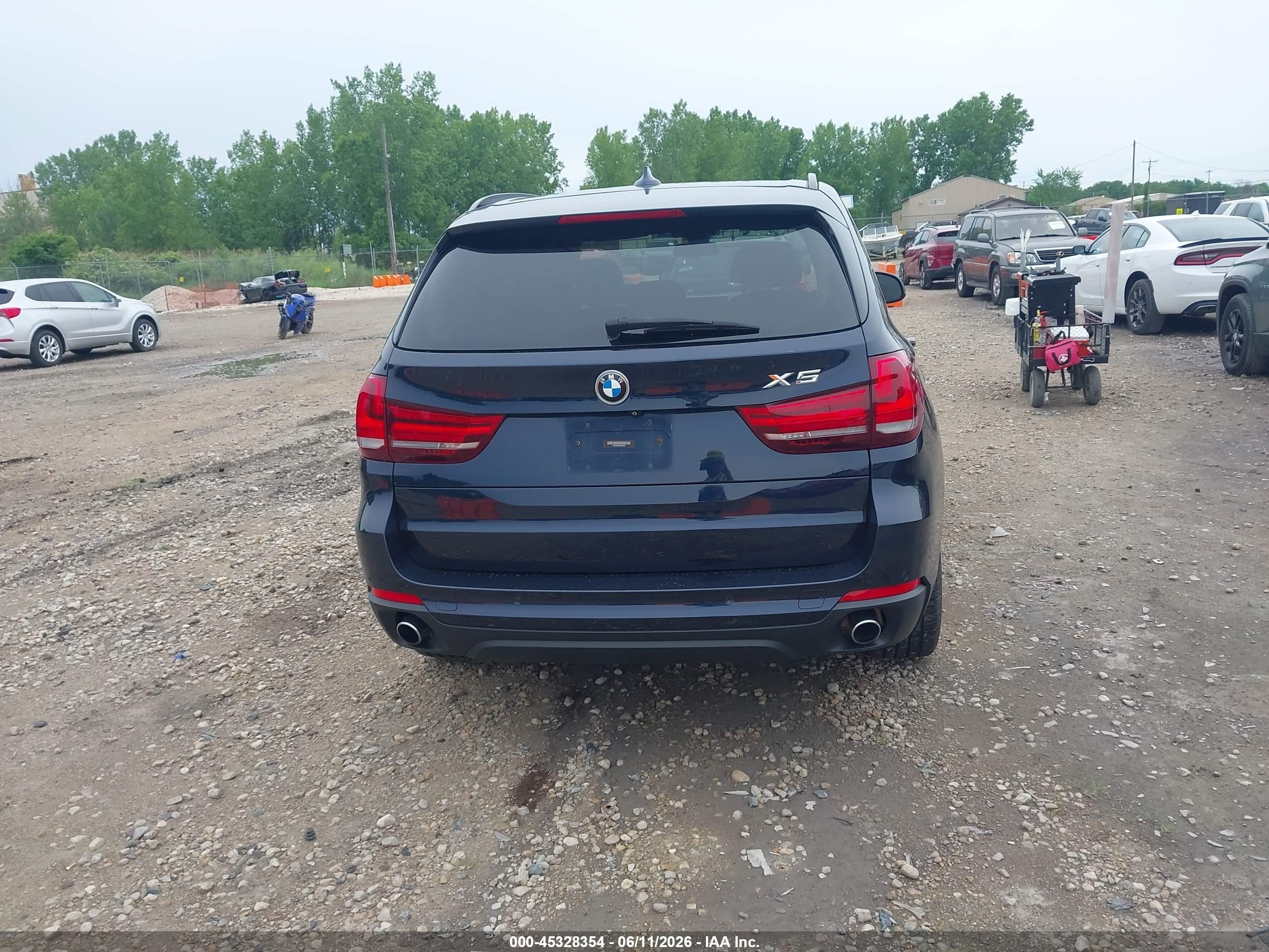 2015 Bmw X5 Xdrive35i Blue vin: 5UXKR0C58F0P06081