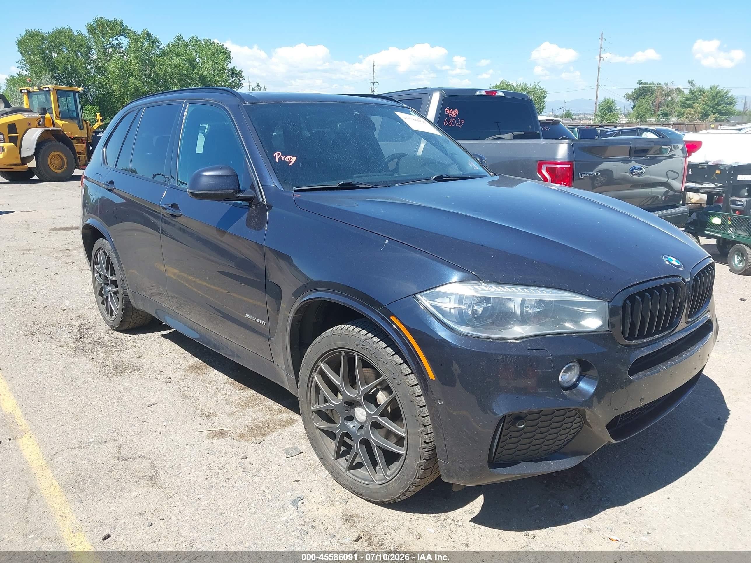 2015 Bmw X5 Xdrive35i Black vin: 5UXKR0C58F0P15525