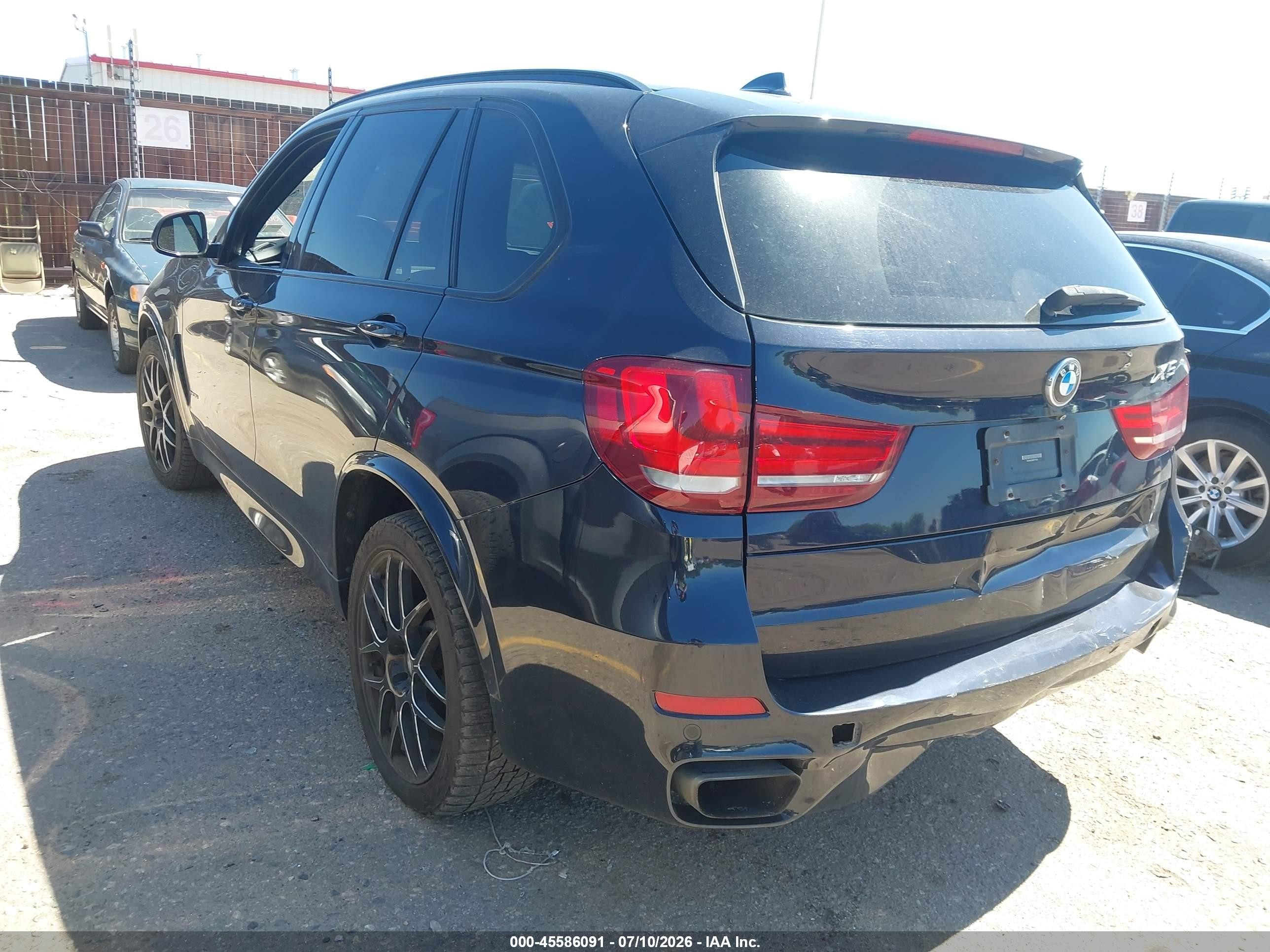 2015 Bmw X5 Xdrive35i Black vin: 5UXKR0C58F0P15525