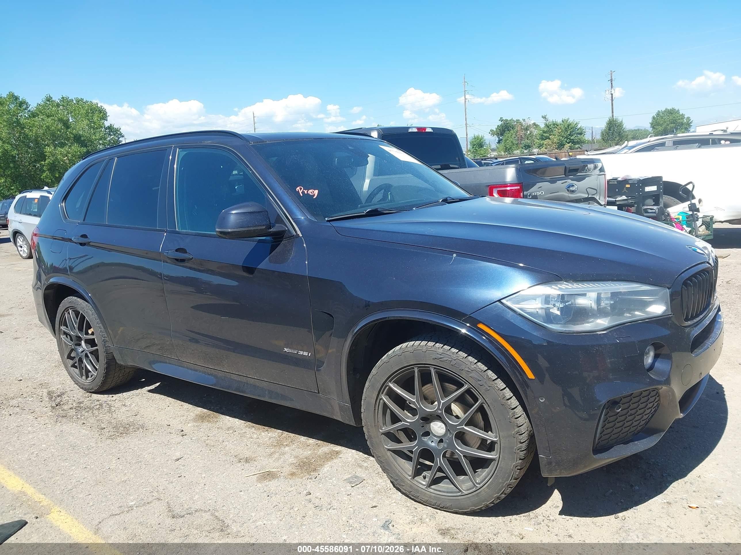 2015 Bmw X5 Xdrive35i Black vin: 5UXKR0C58F0P15525