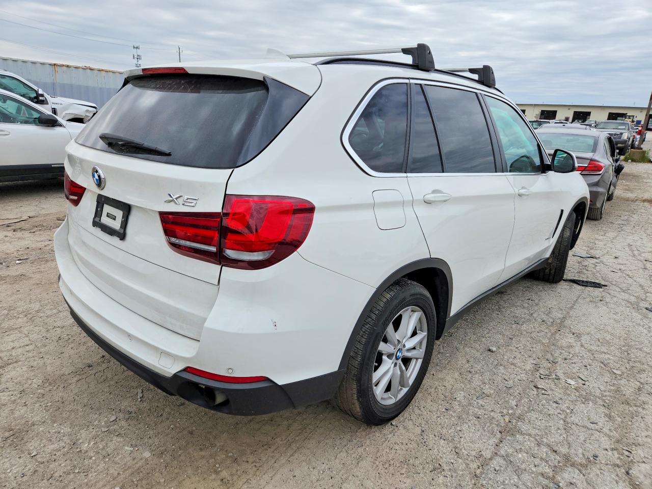 2015 Bmw X5 Xdrive35i White vin: 5UXKR0C58F0P18490