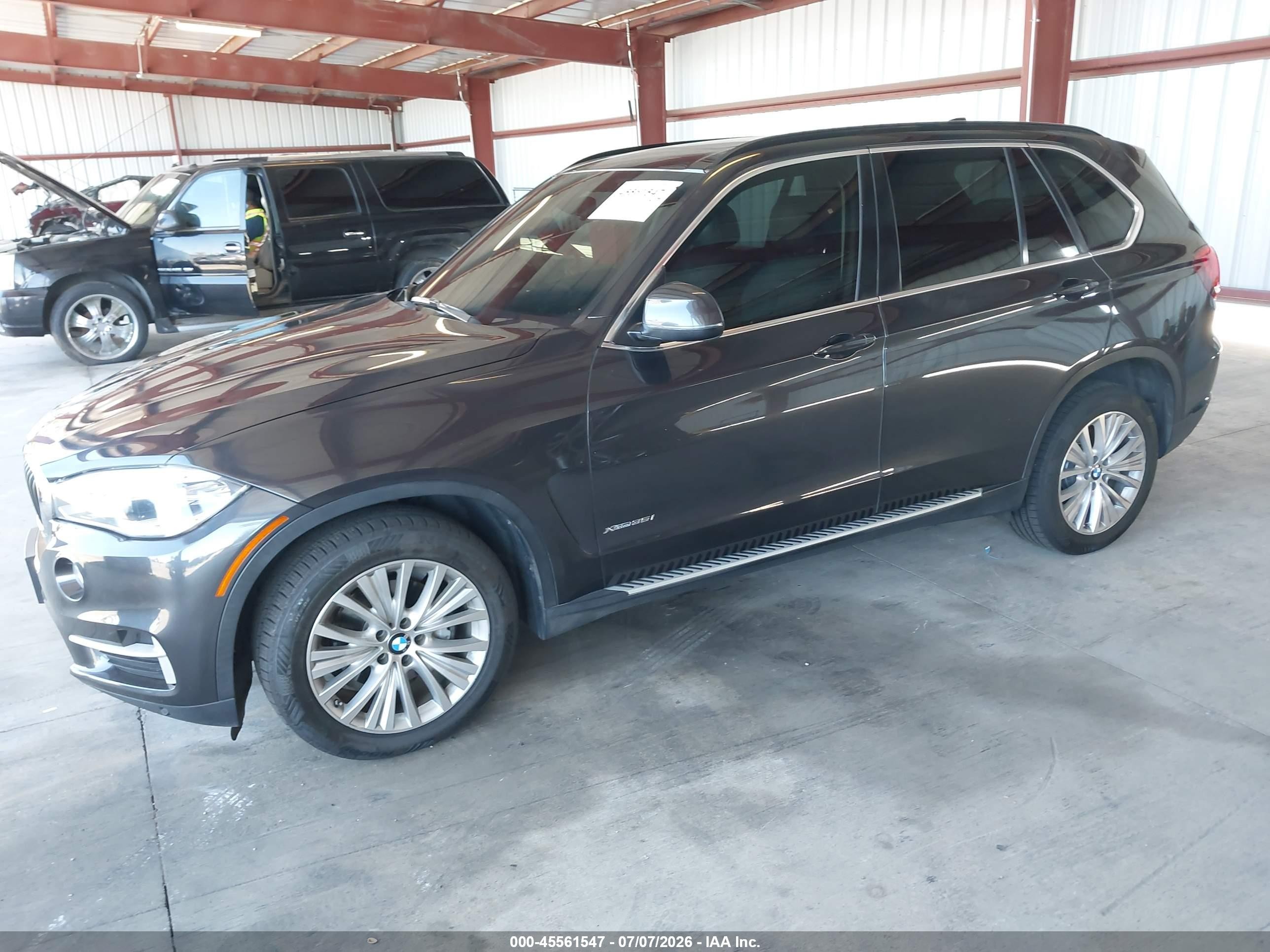 2014 Bmw X5 Xdrive35i Blue vin: 5UXKR0C59E0K49568