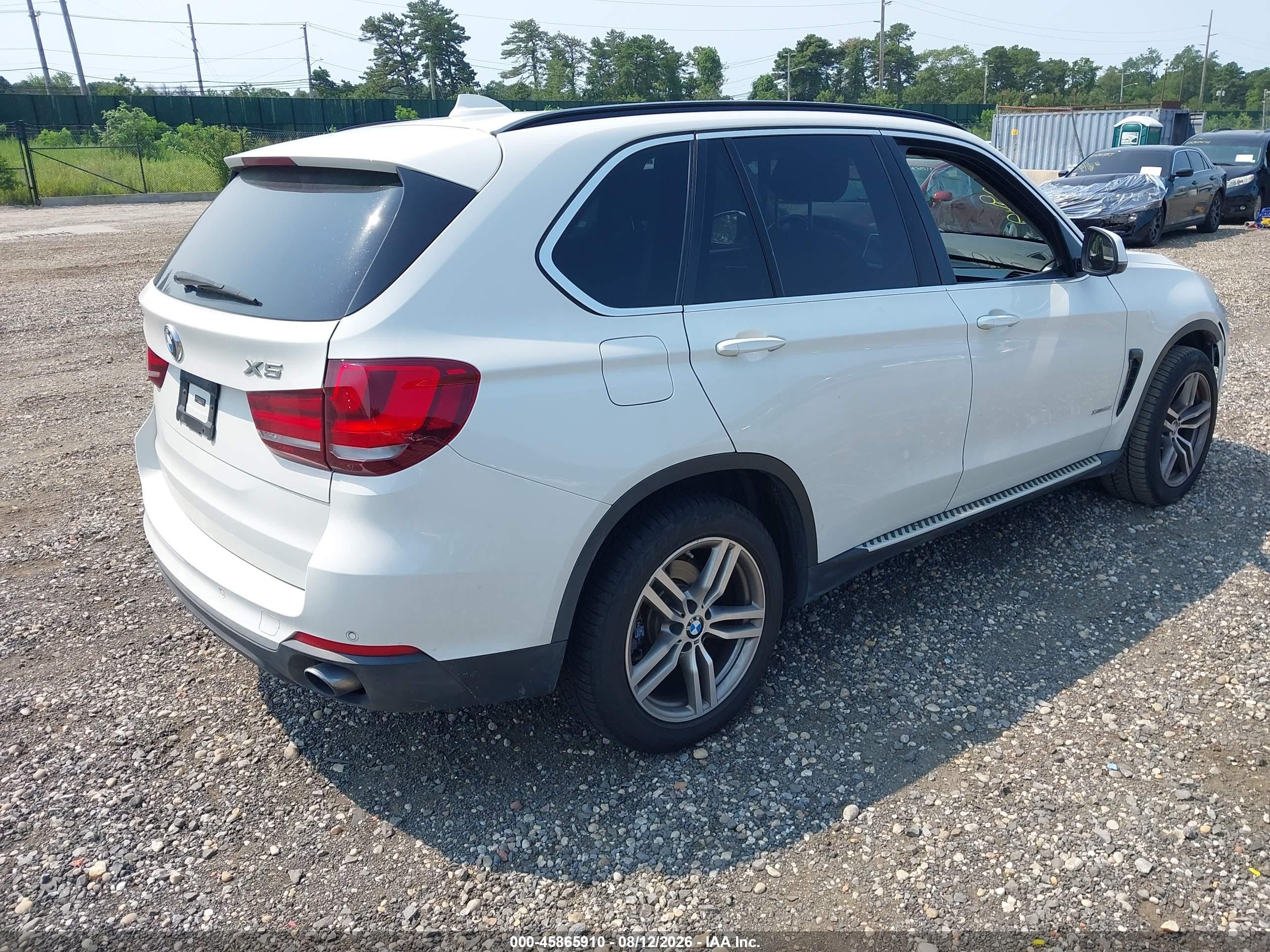 2015 Bmw X5 Xdrive35i White vin: 5UXKR0C59F0K58773