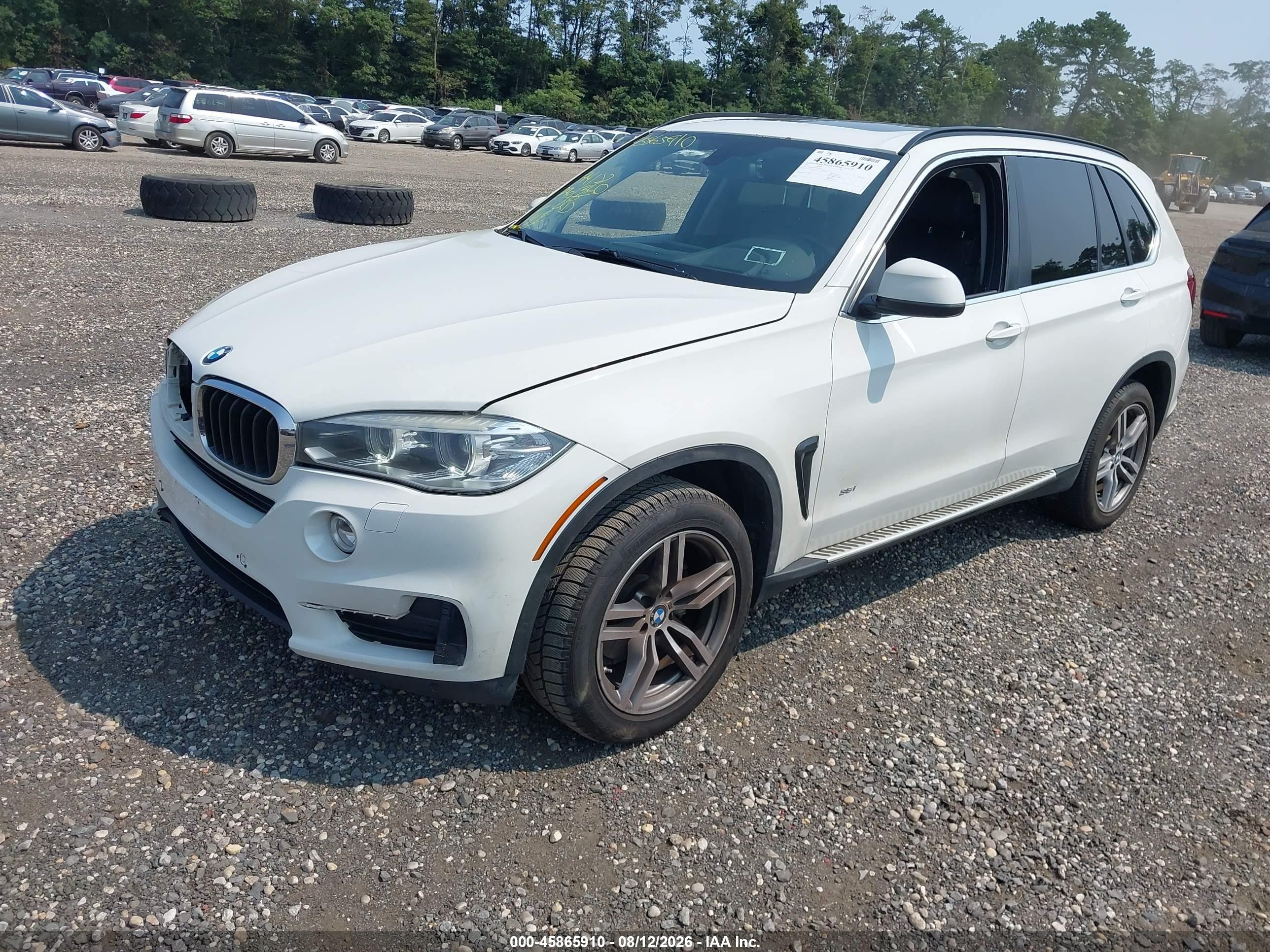 2015 Bmw X5 Xdrive35i White vin: 5UXKR0C59F0K58773