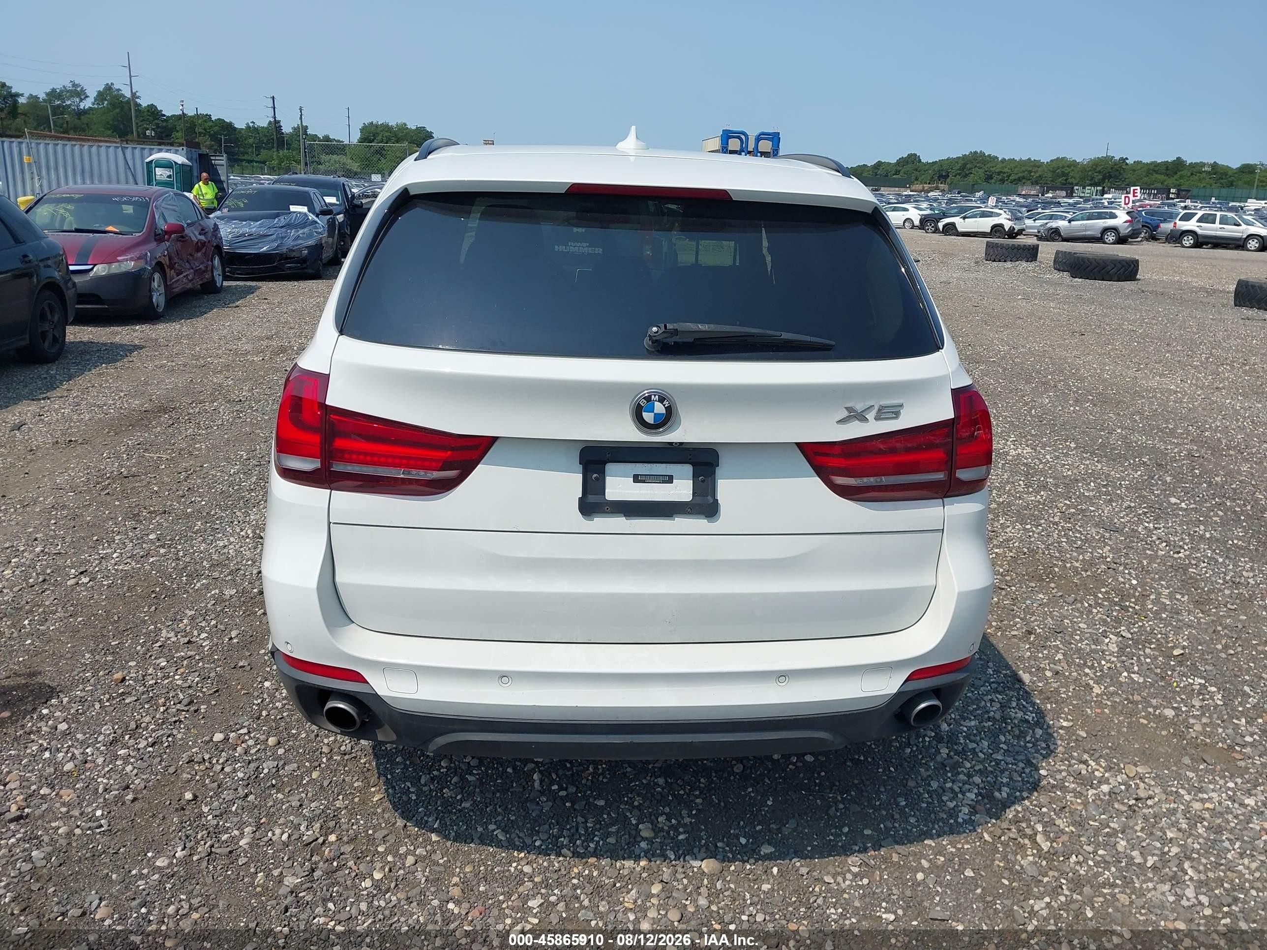 2015 Bmw X5 Xdrive35i White vin: 5UXKR0C59F0K58773