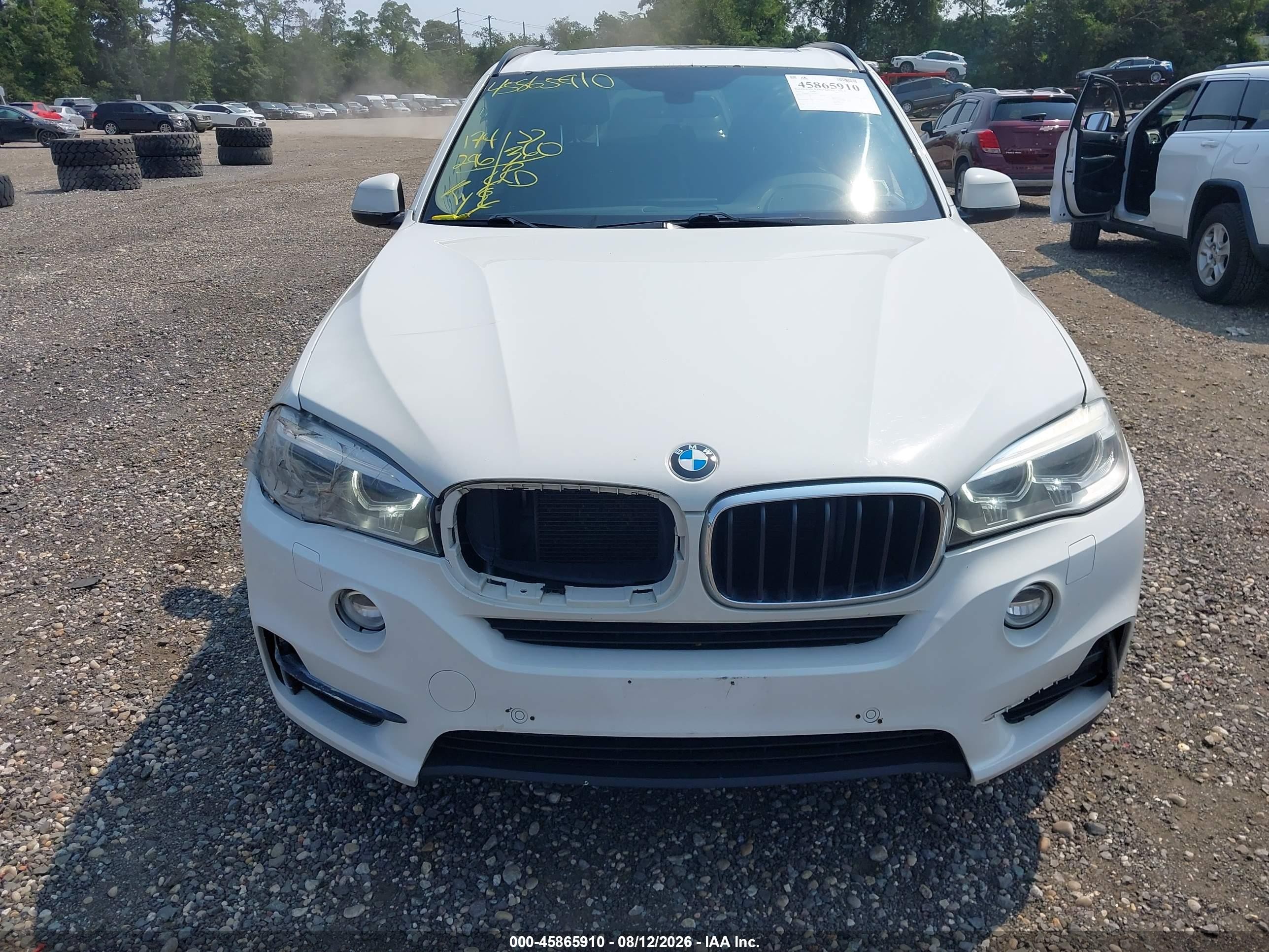 2015 Bmw X5 Xdrive35i White vin: 5UXKR0C59F0K58773