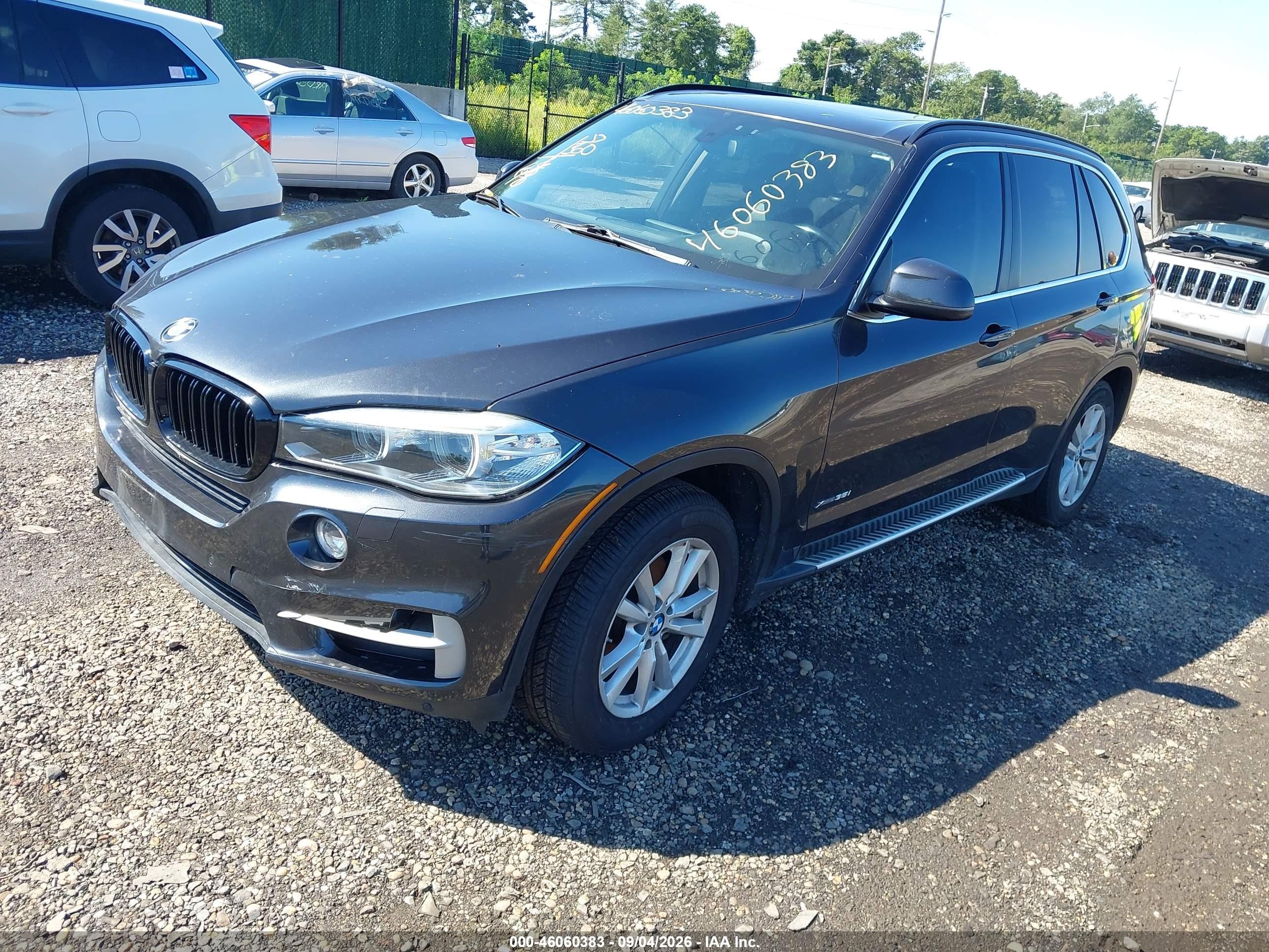 2015 Bmw X5 Xdrive35i Gray vin: 5UXKR0C59F0K63262
