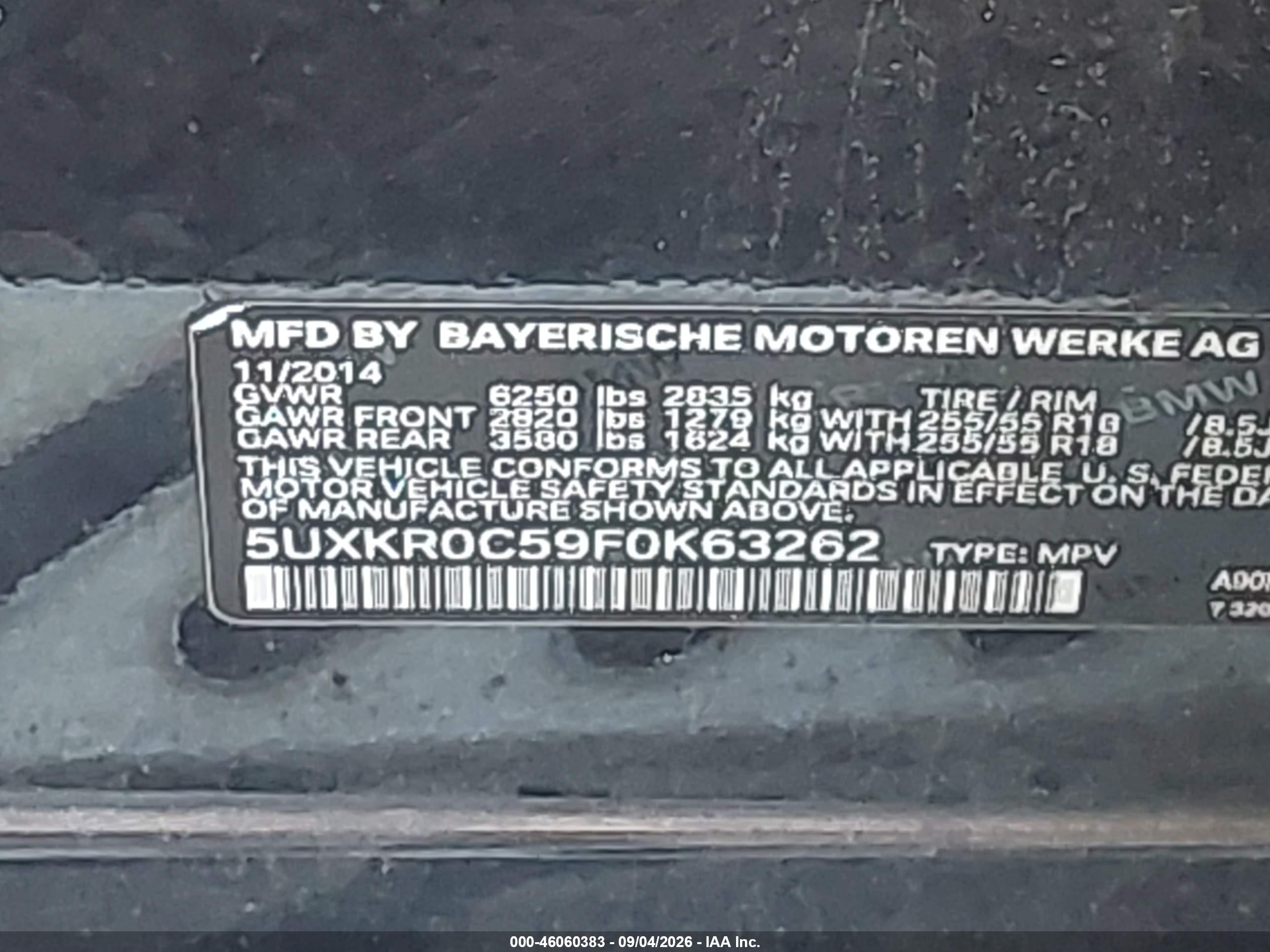 2015 Bmw X5 Xdrive35i Gray vin: 5UXKR0C59F0K63262